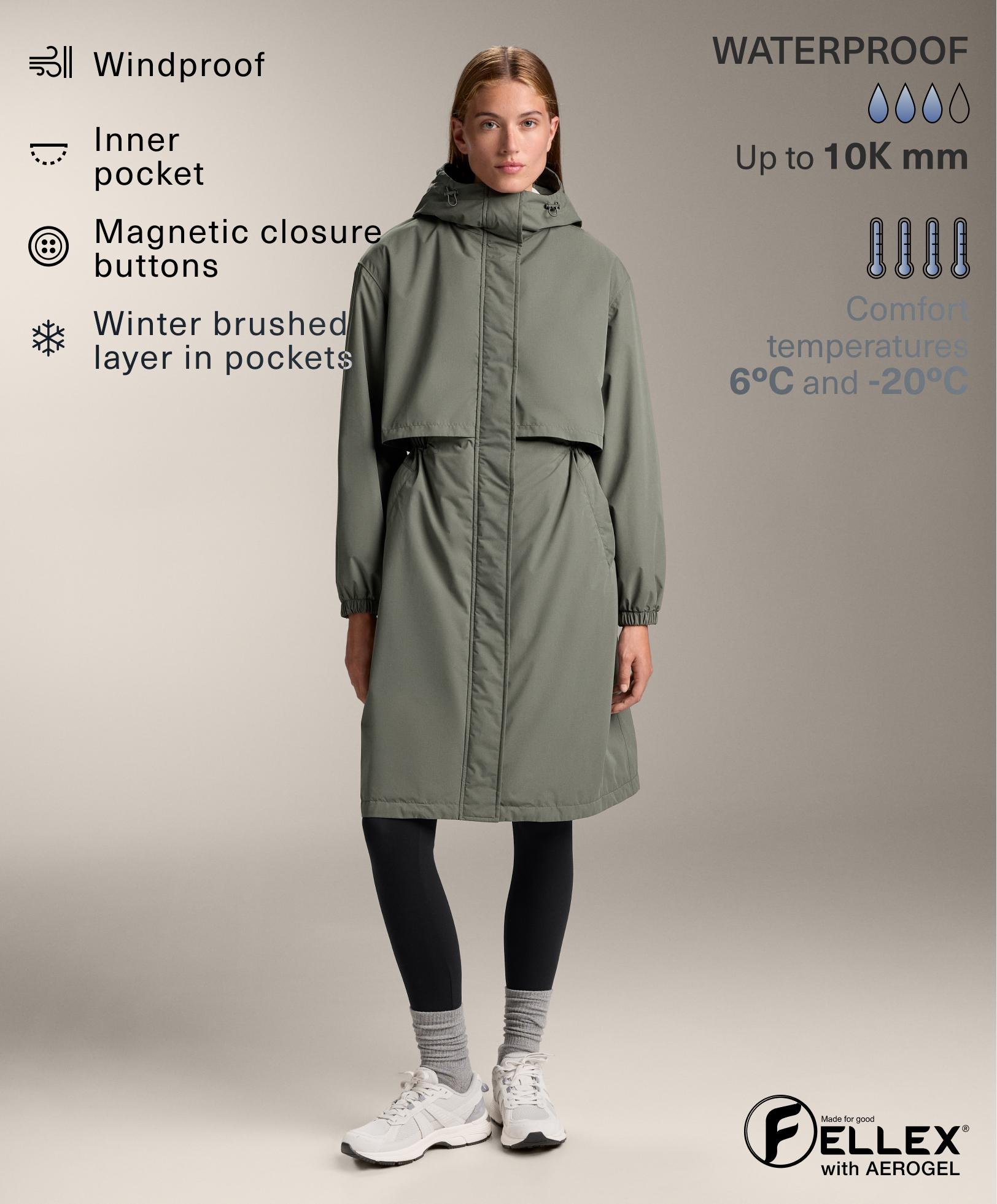 FELLEX® with AEROGEL 10k waterproof long padded jacket