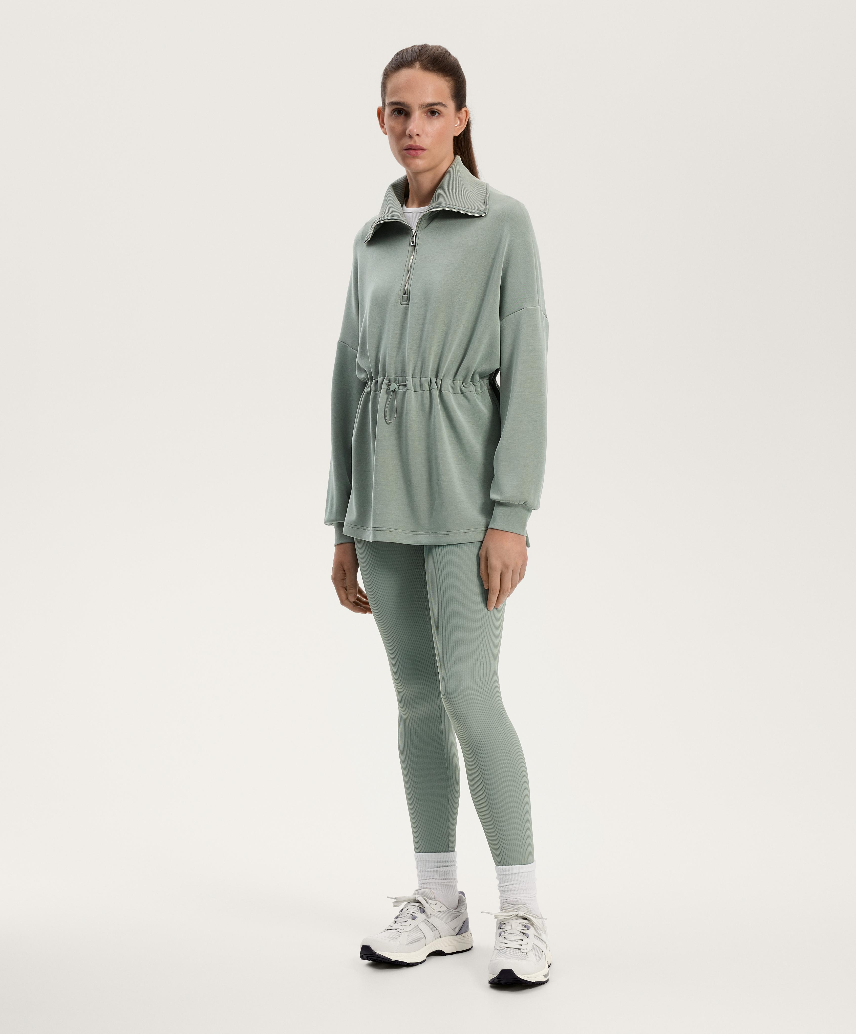 Half-zip sweatshirt with soft-touch modal - Sale Half-zip sweatshirt with soft-touch modal - Sale