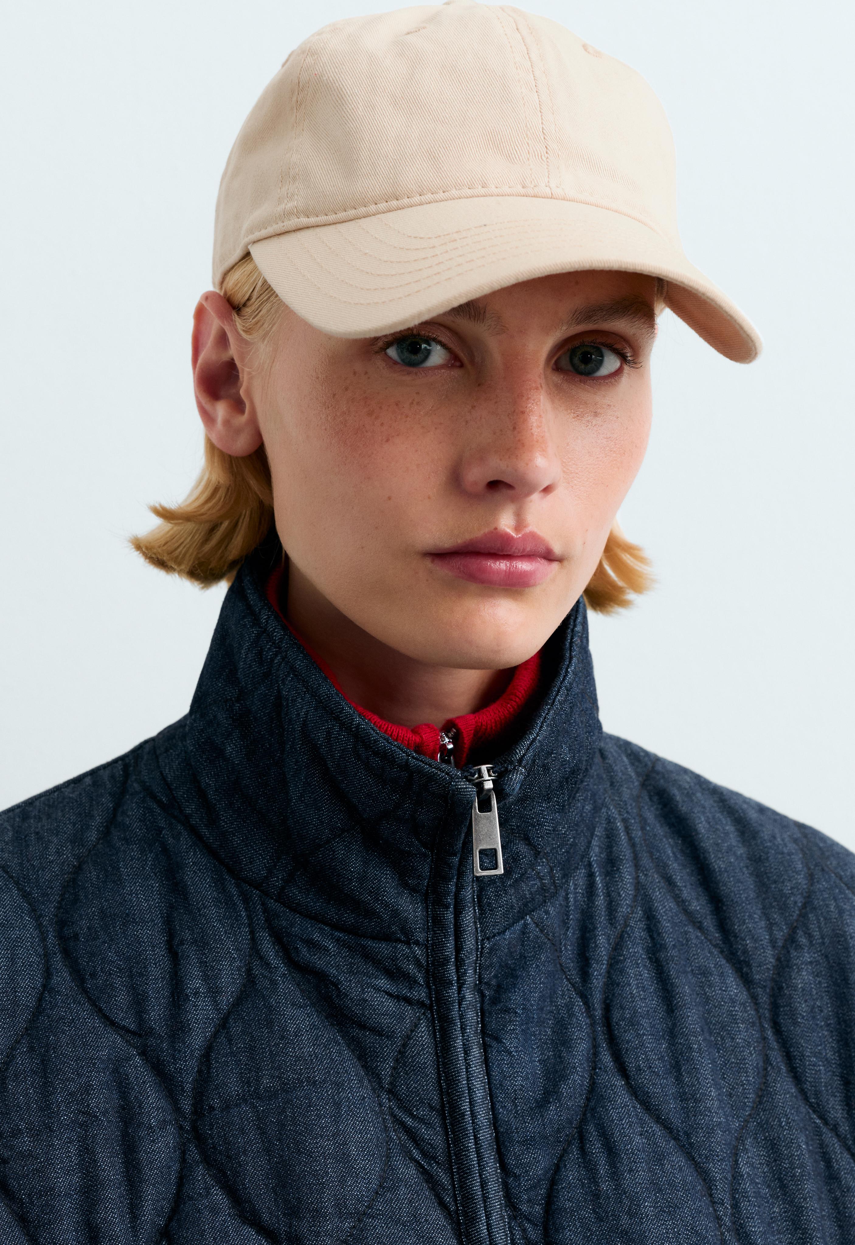FELLEX® AEROGEL denim-effect boxy padded jacket — MID DENIM