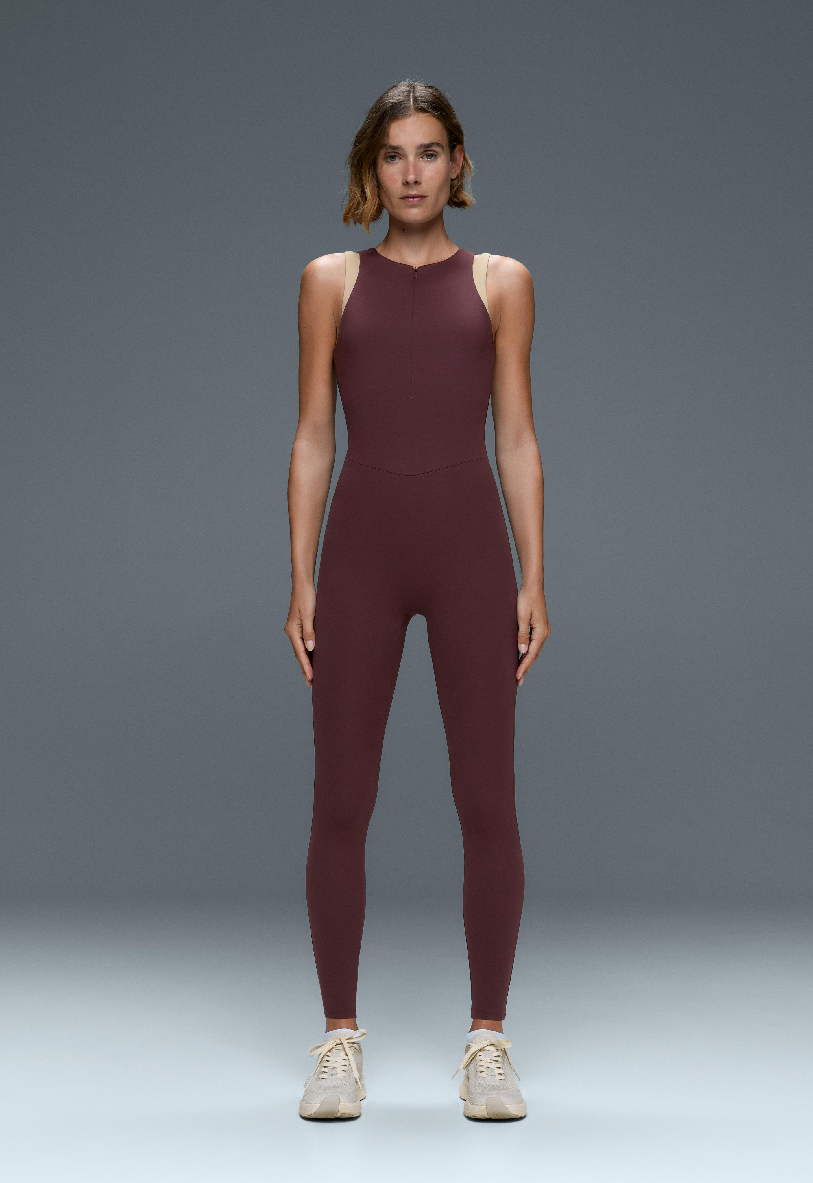 Comfortlux contrast layer long jumpsuit