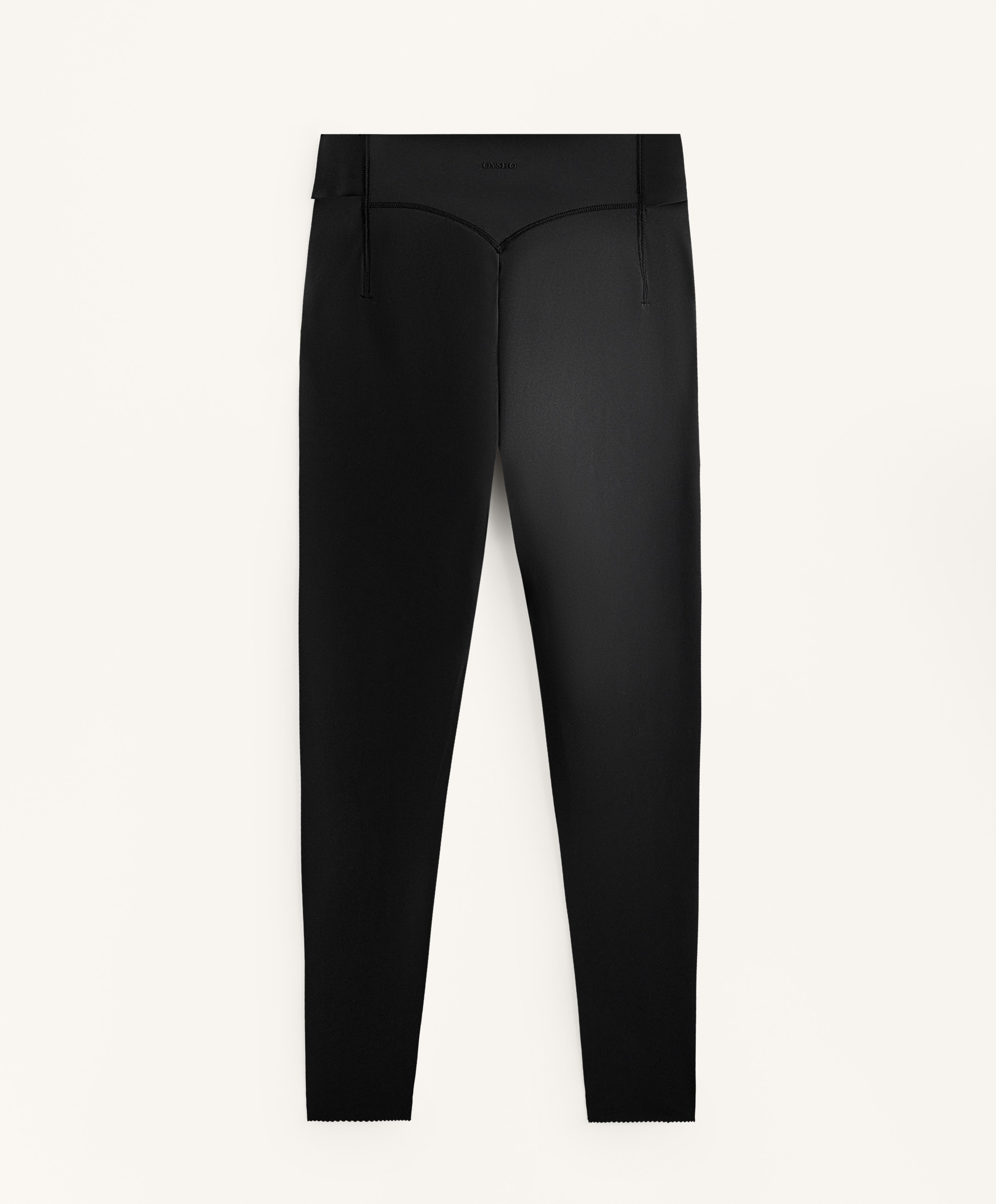 High-rise Compressive ankle-length leggings with cut-out waist