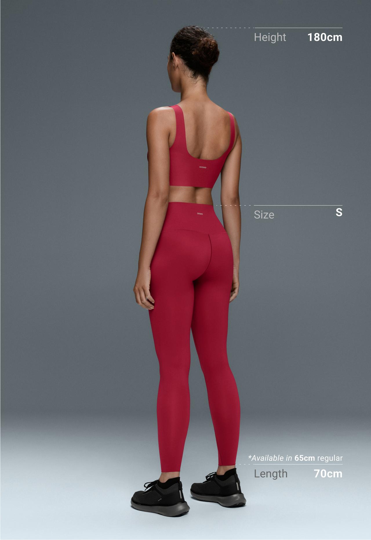 Perfect-adapt high-rise ankle-length leggings — PINK