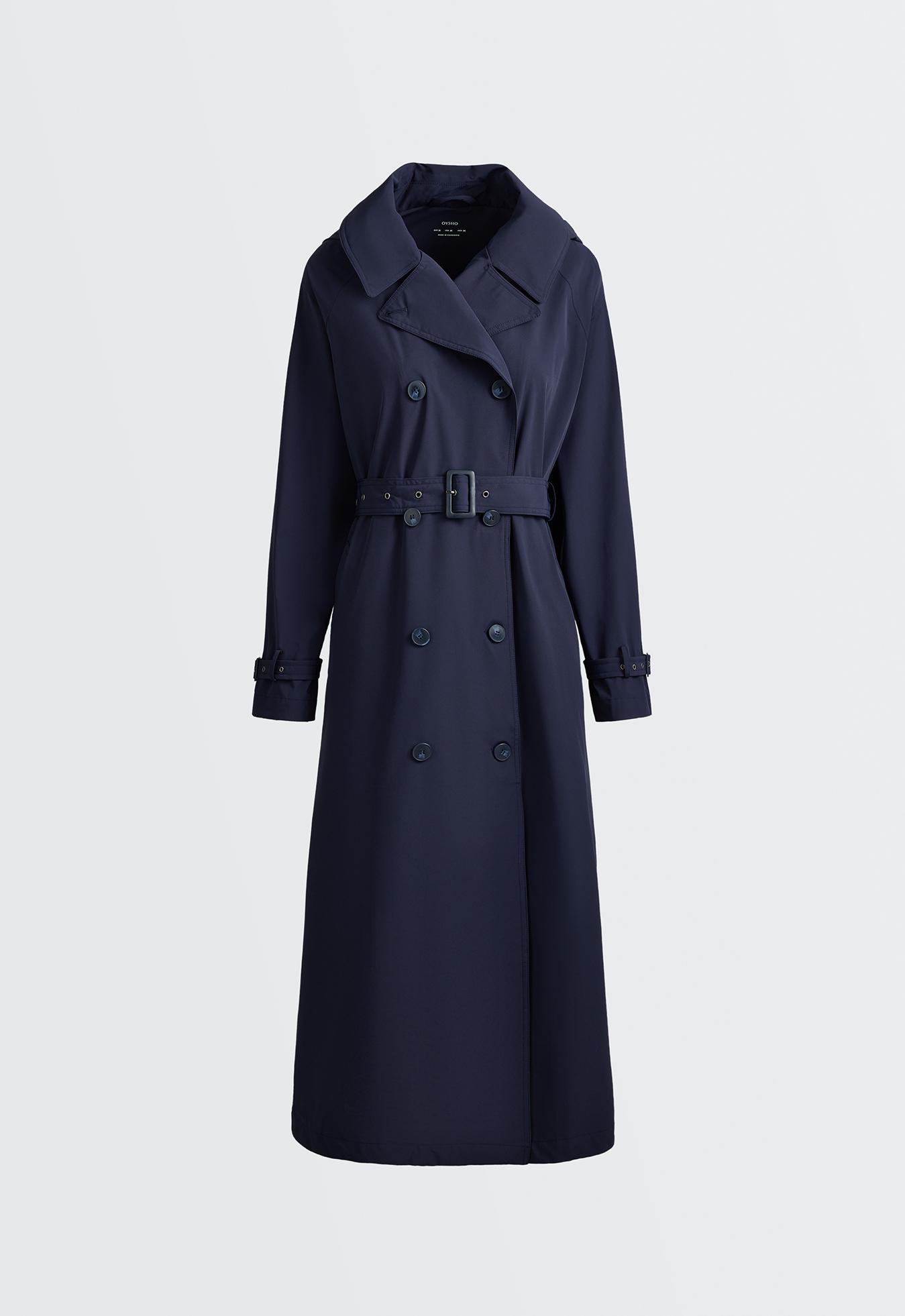 Extra lightweight 10k waterproof long jacket — MIDNIGHT BLUE
