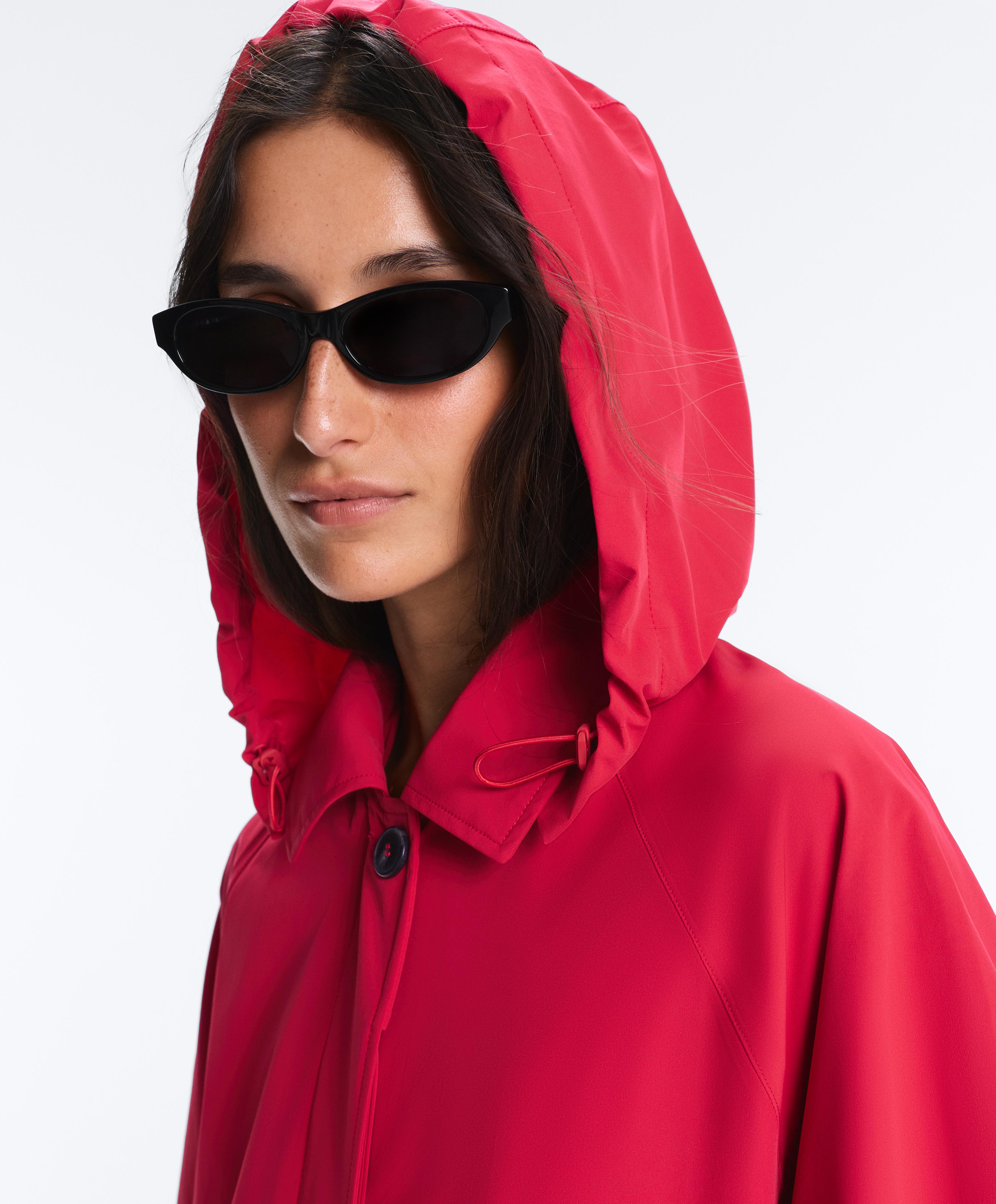 Midi extra lightweight 10k waterproof jacket — RED
