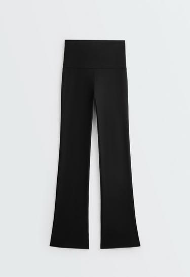 High-rise Comfortlux flare trousers — BLACK 7