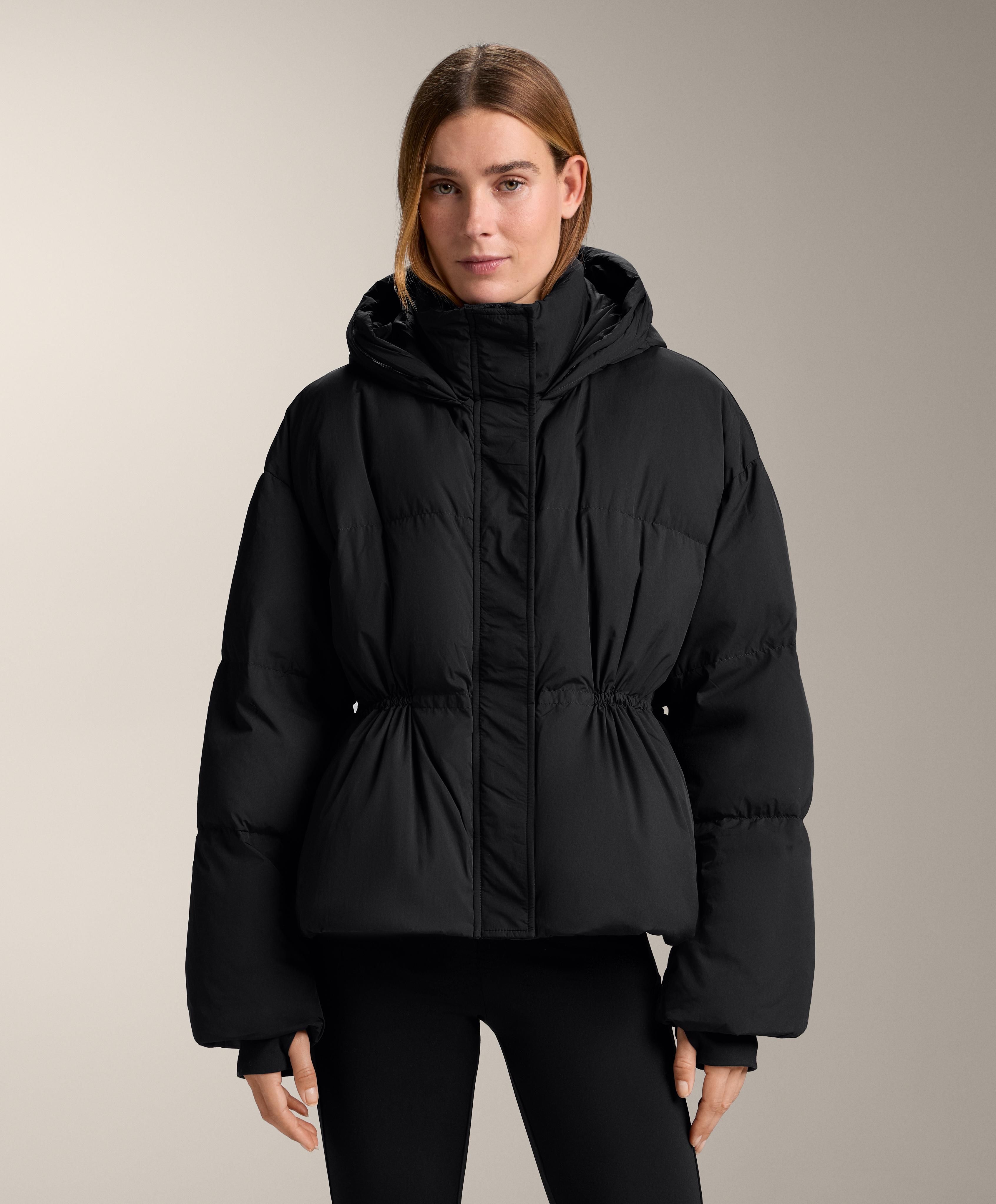 Short 100% down padded jacket — BLACK