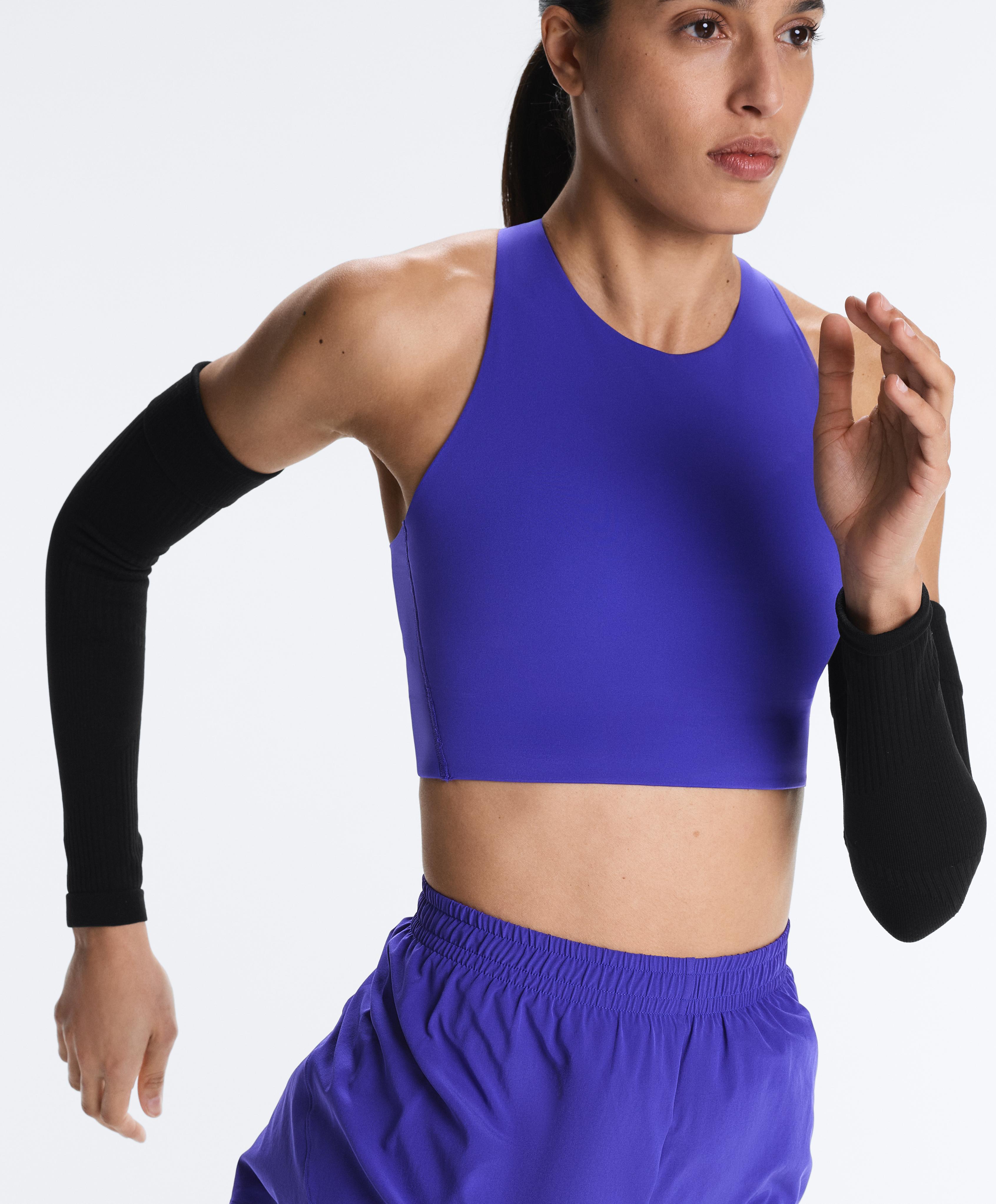 Light Touch crossover back tank top — KLEIN BLUE