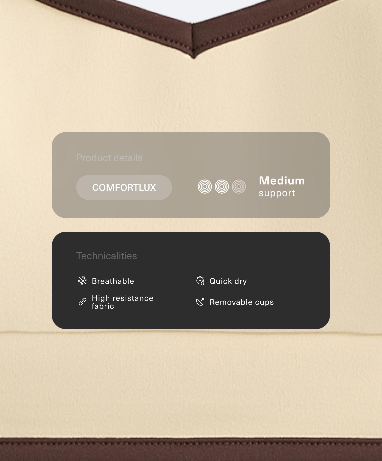 Comfortlux contrast tank top