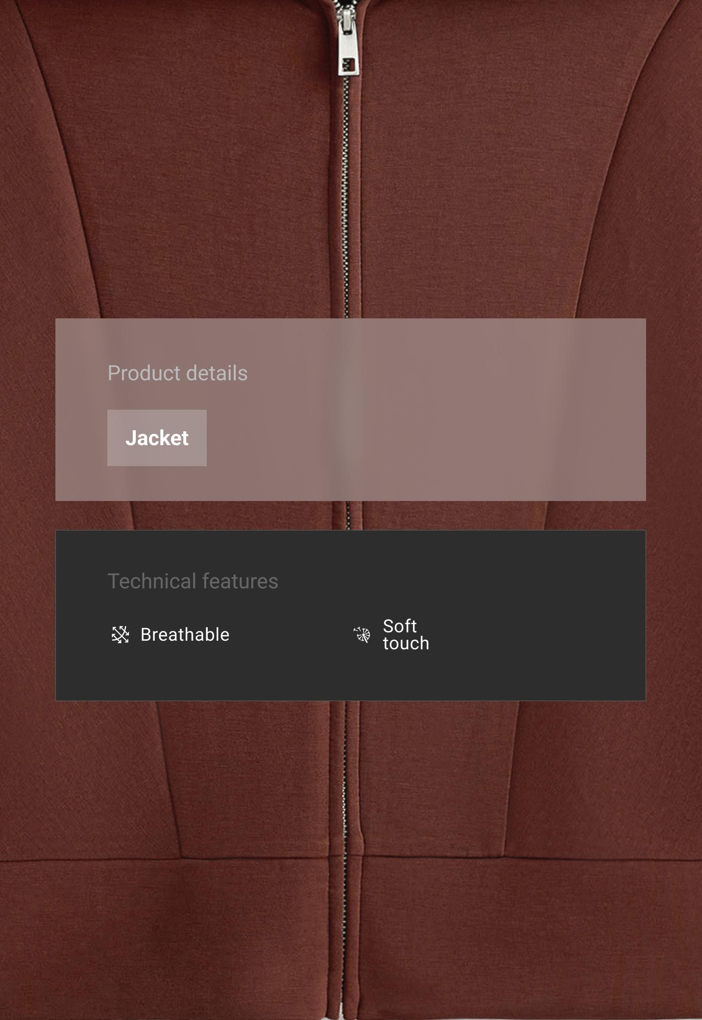 Soft-touch modal bomber jacket — TERRACOTTA