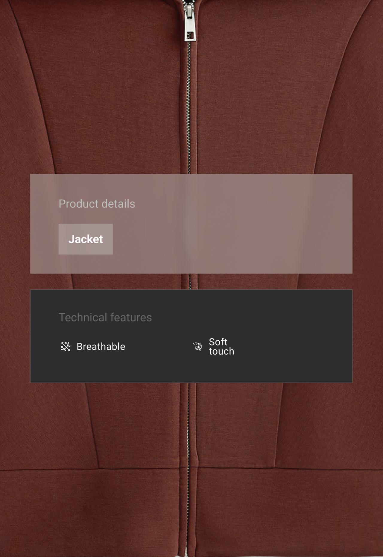 Soft-touch modal bomber jacket — TERRACOTTA