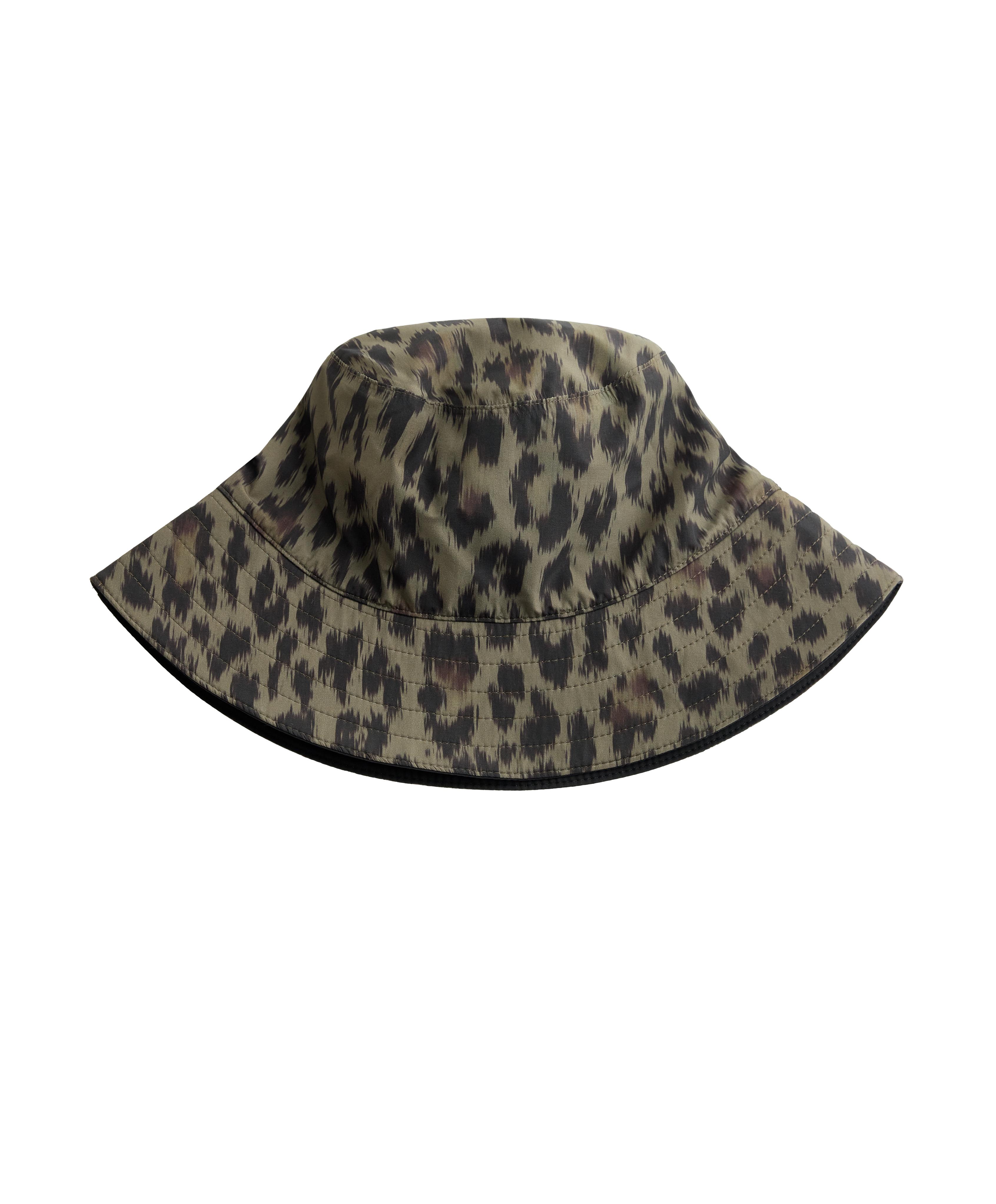 Waterproof 10k leopard print hat — BLACK