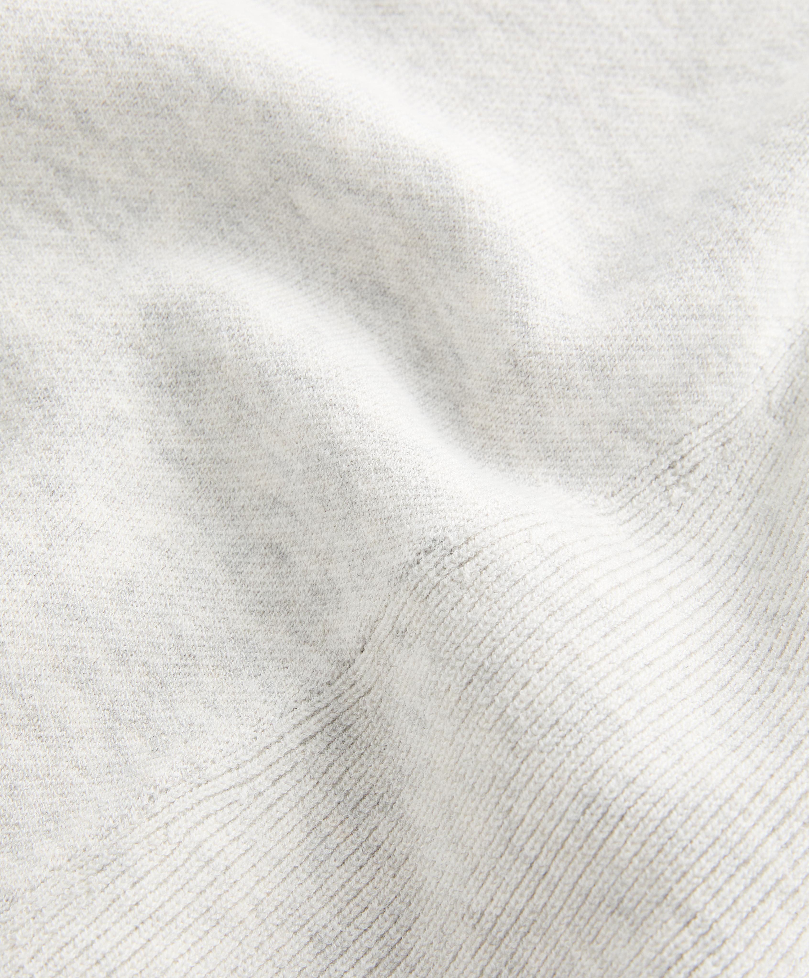 Rib knit half-zip jumper