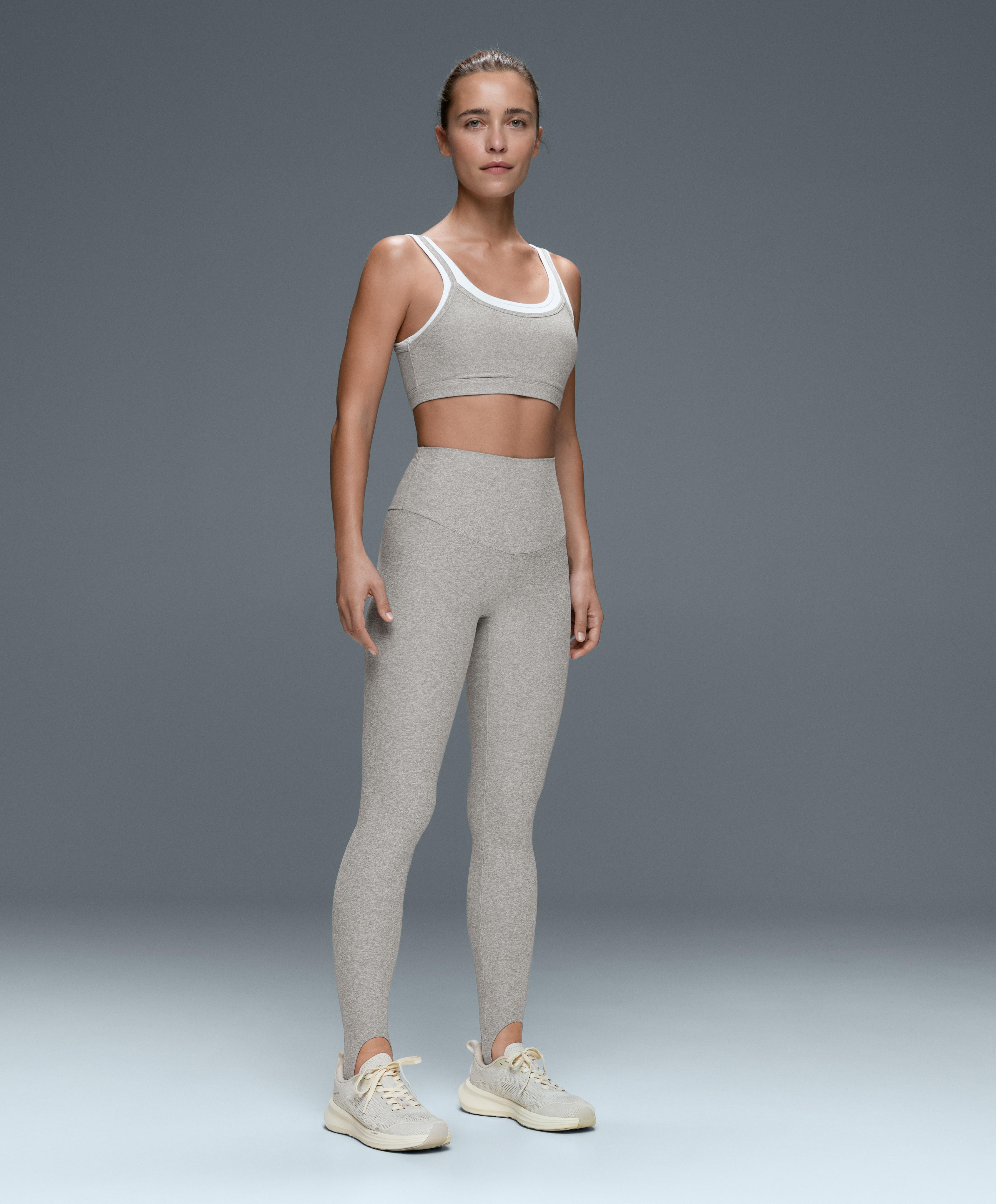 Comfortlux super-high-rise fuseau ankle-length leggings — GREY MELANGE