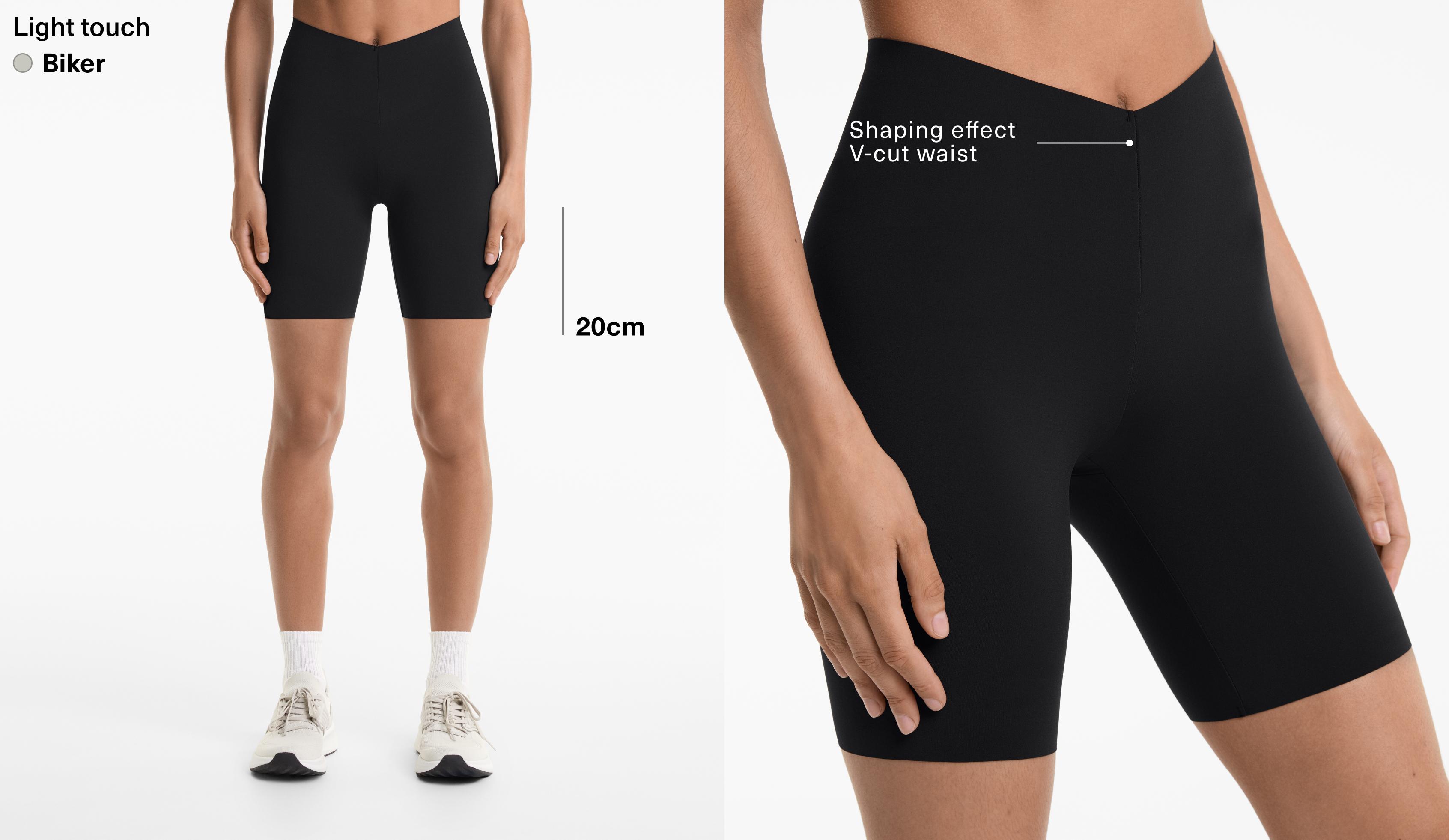 Light touch high rise wielrenlegging met V-vormige snit 20 cm