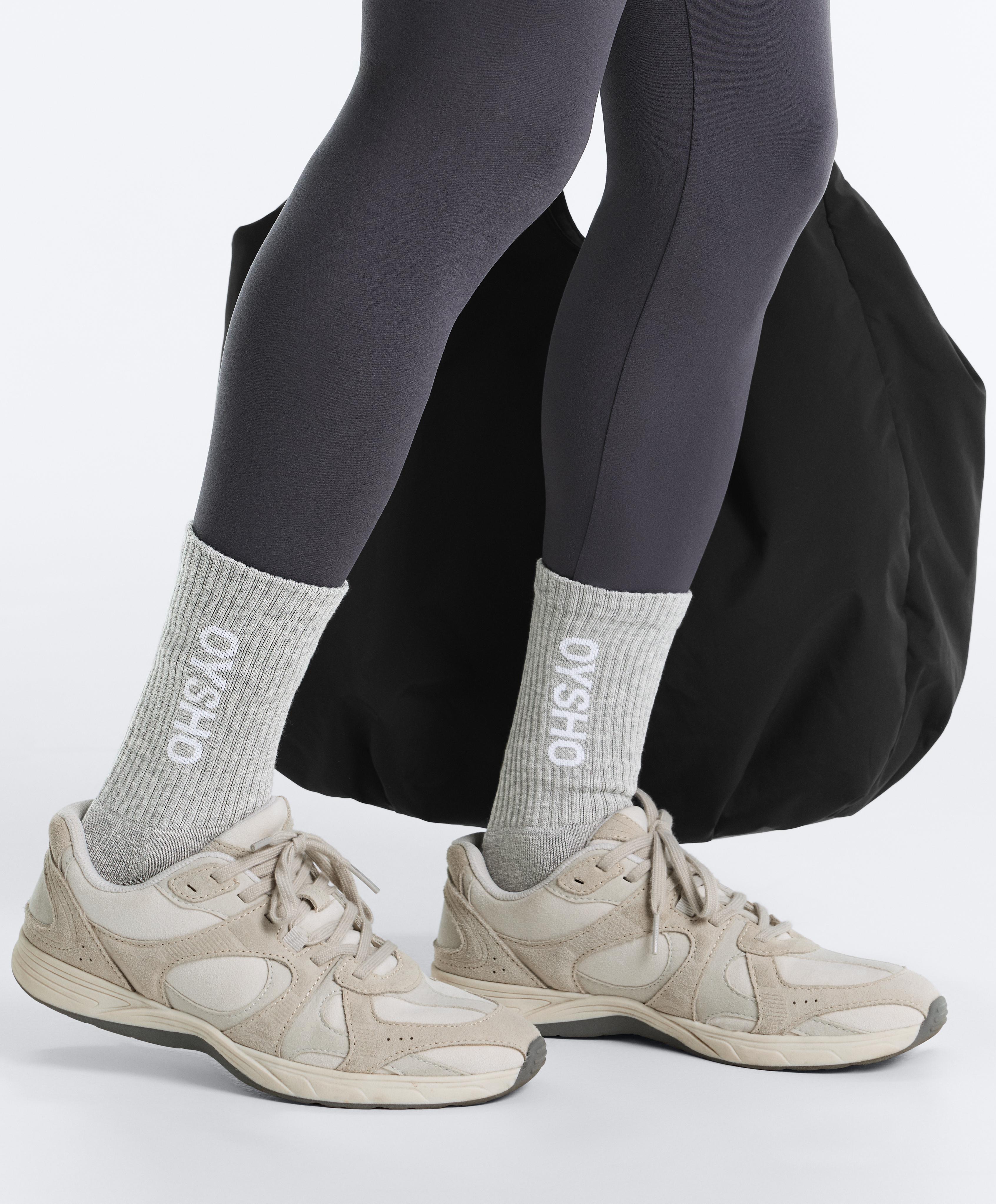 3 pairs of cotton blend classic socks — WHITE