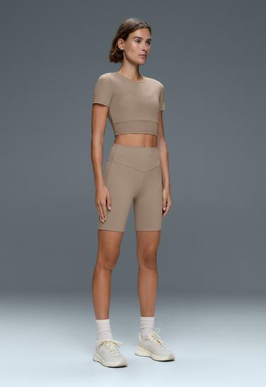 Biker high rise Evermove 20cm leggings — PINK-BEIGE 5