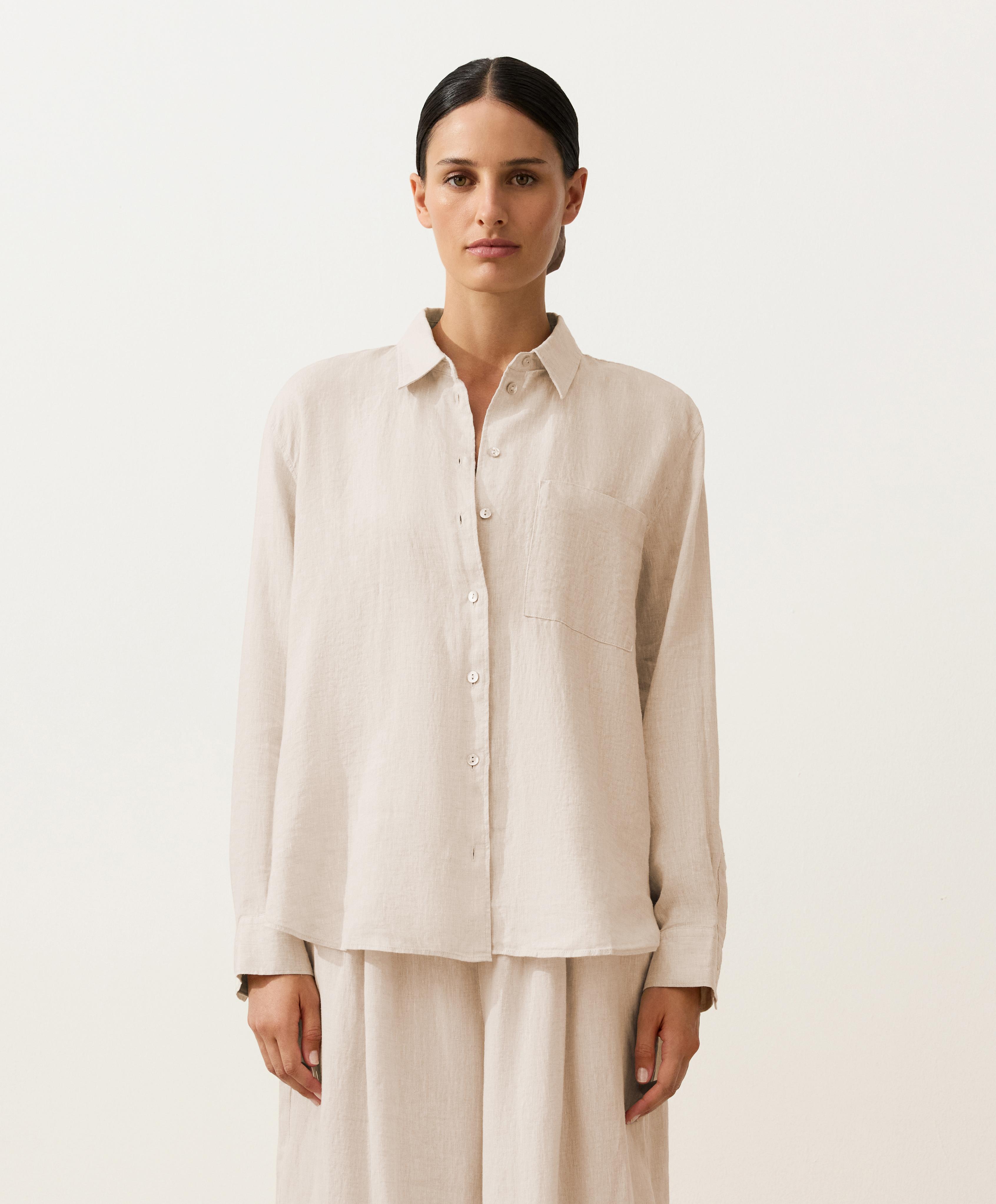 Chemise relaxed 100 % lin Chemise relaxed 100 % lin