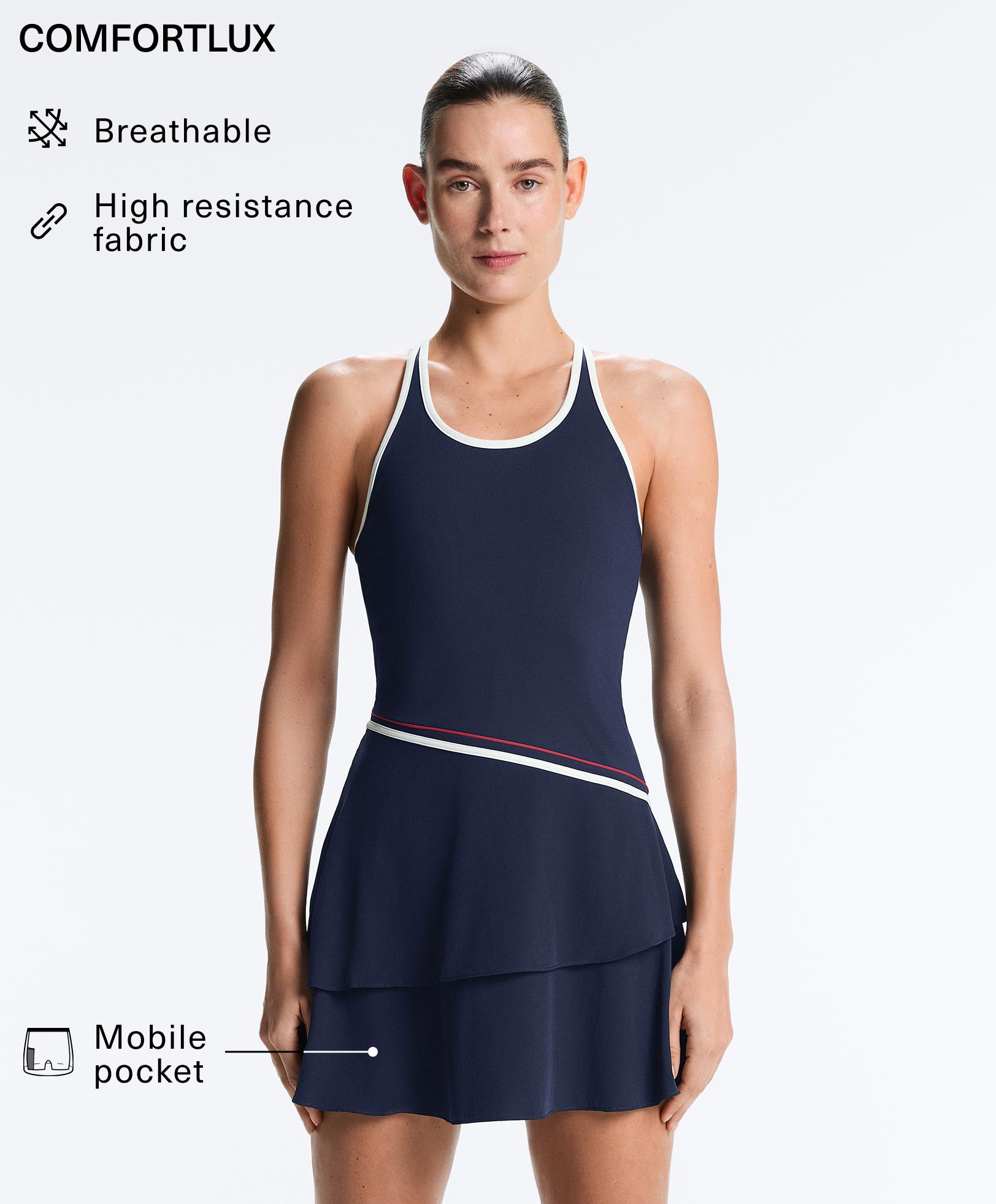 Vestido corto Comfortlux volantes