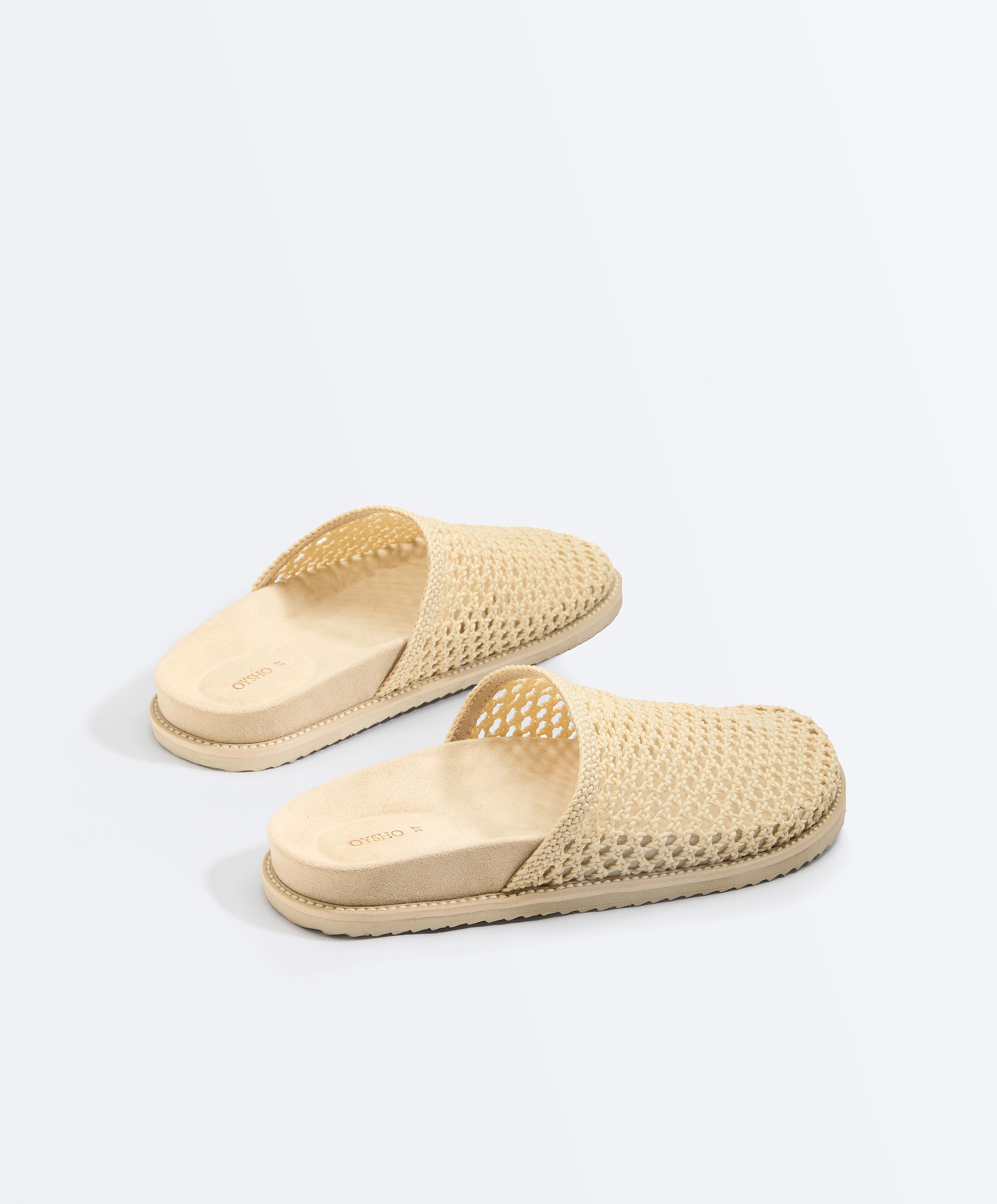 Braided clogs — ECRU