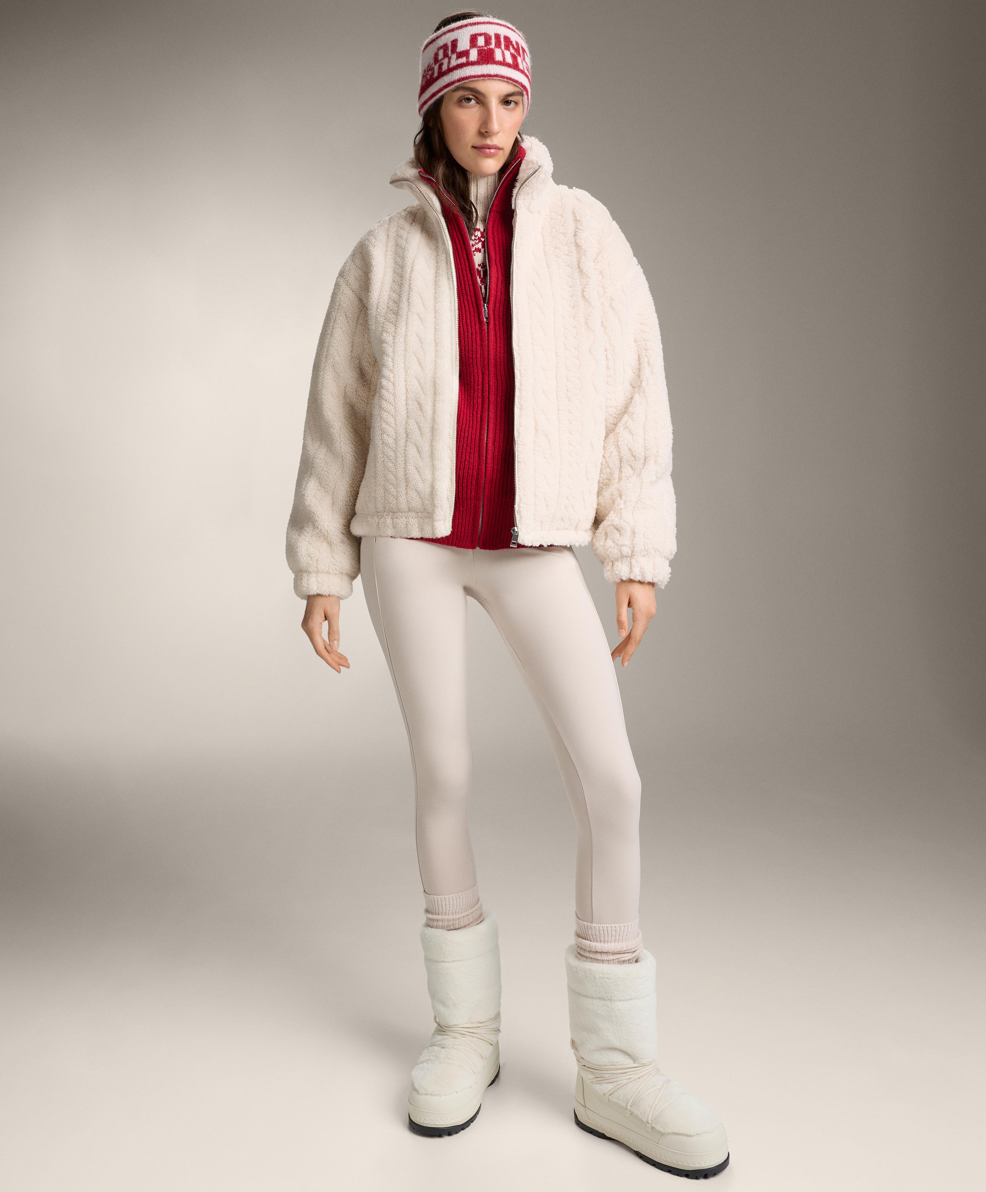 แจ็กเก็ตยาวผ้าถัก rib