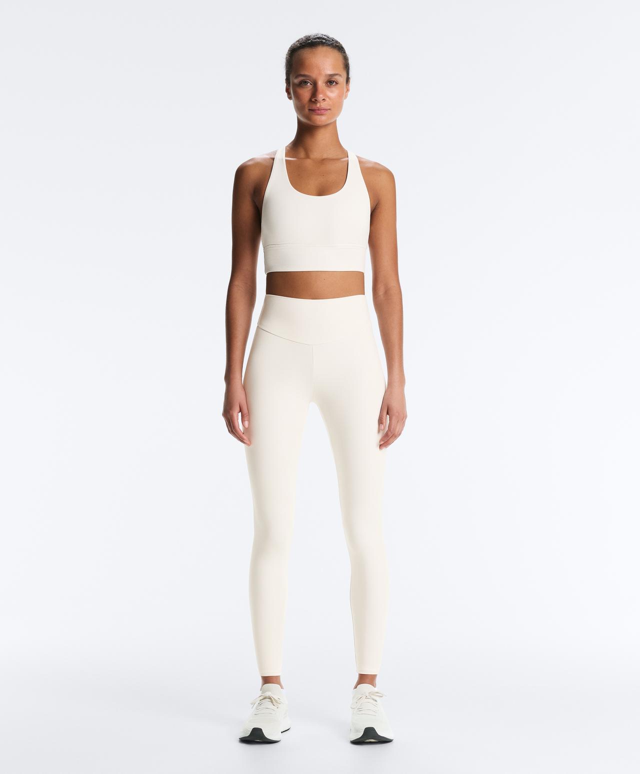 Ankle-length High rise Comfortlux leggings — PALE ECRU