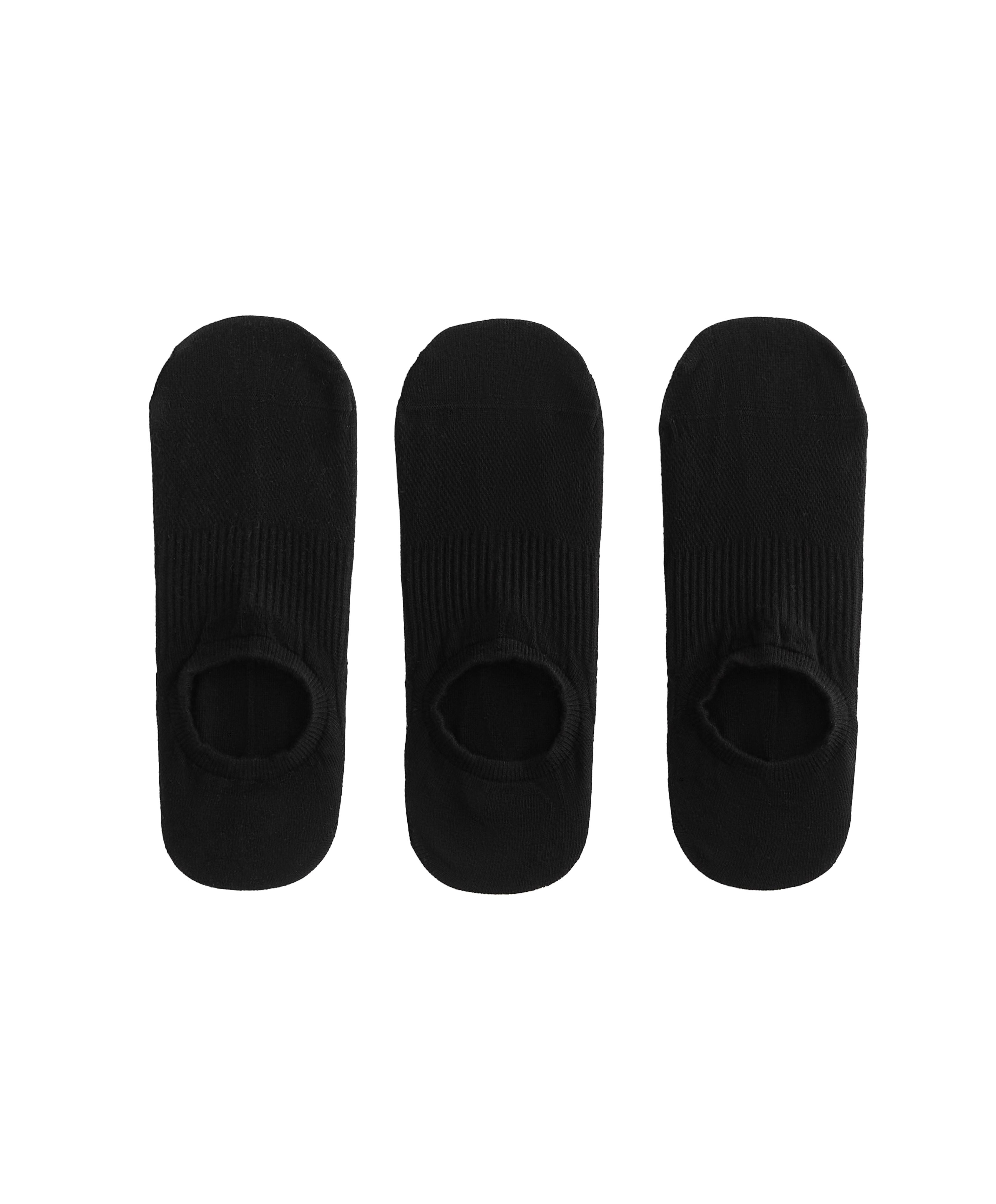 3 paires de socquettes invisibles en mélange de coton high cut 3 paires de socquettes invisibles en mélange de coton high cut