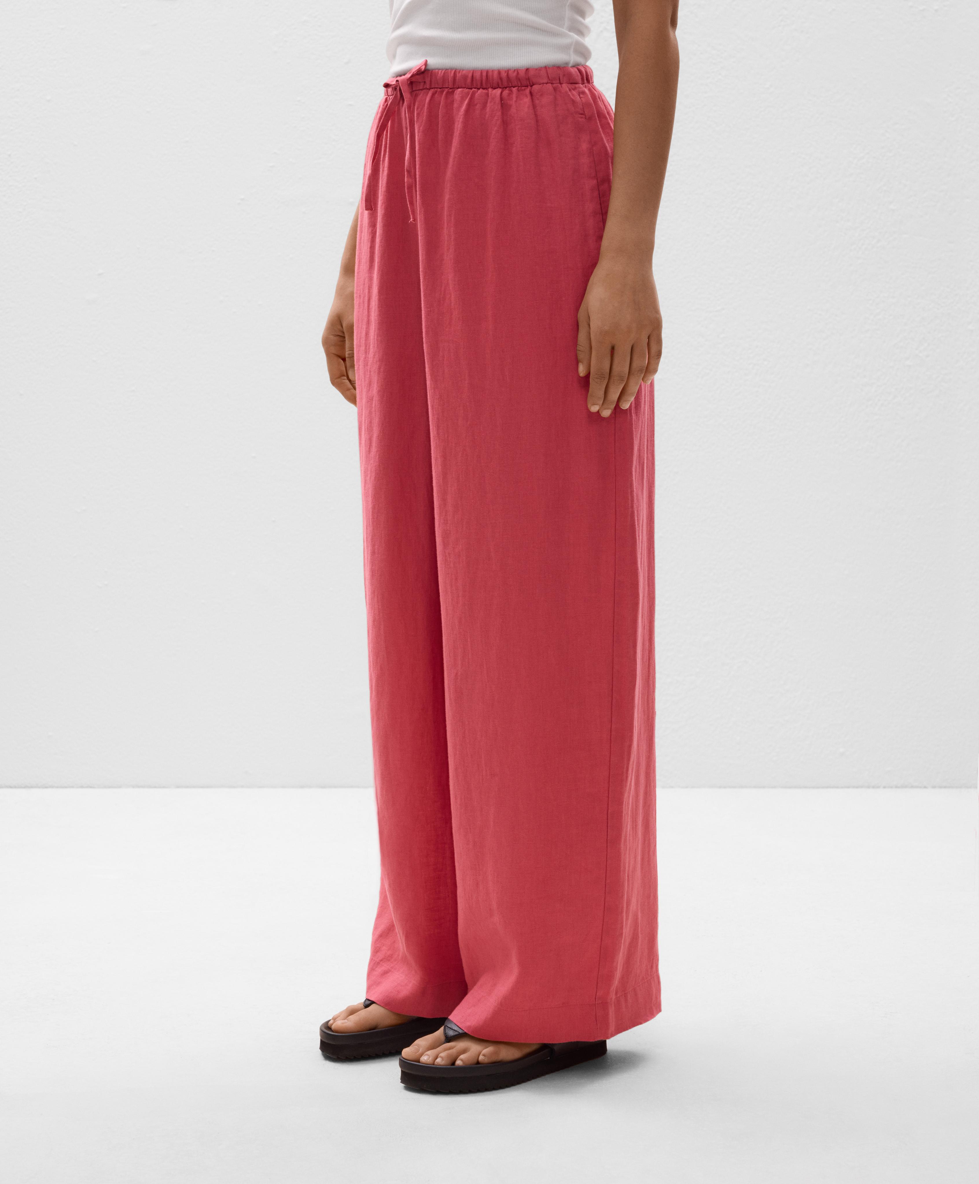 Pantalon droit large 100 % lin Pantalon droit large 100 % lin
