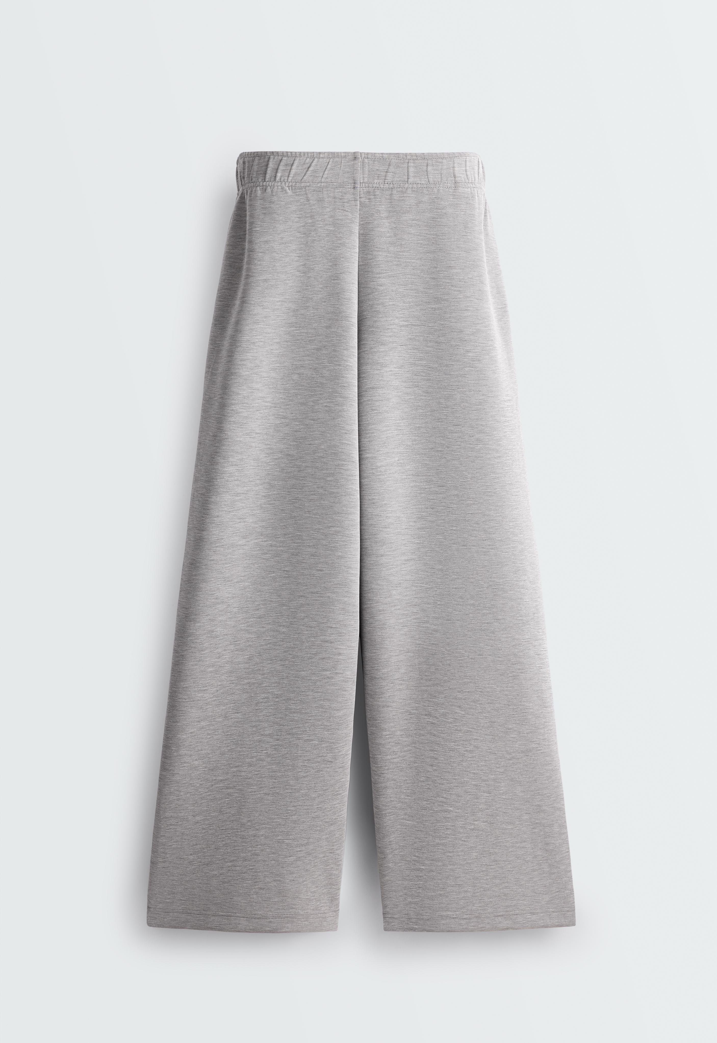 Wide-leg piping trousers with modal — MARL
