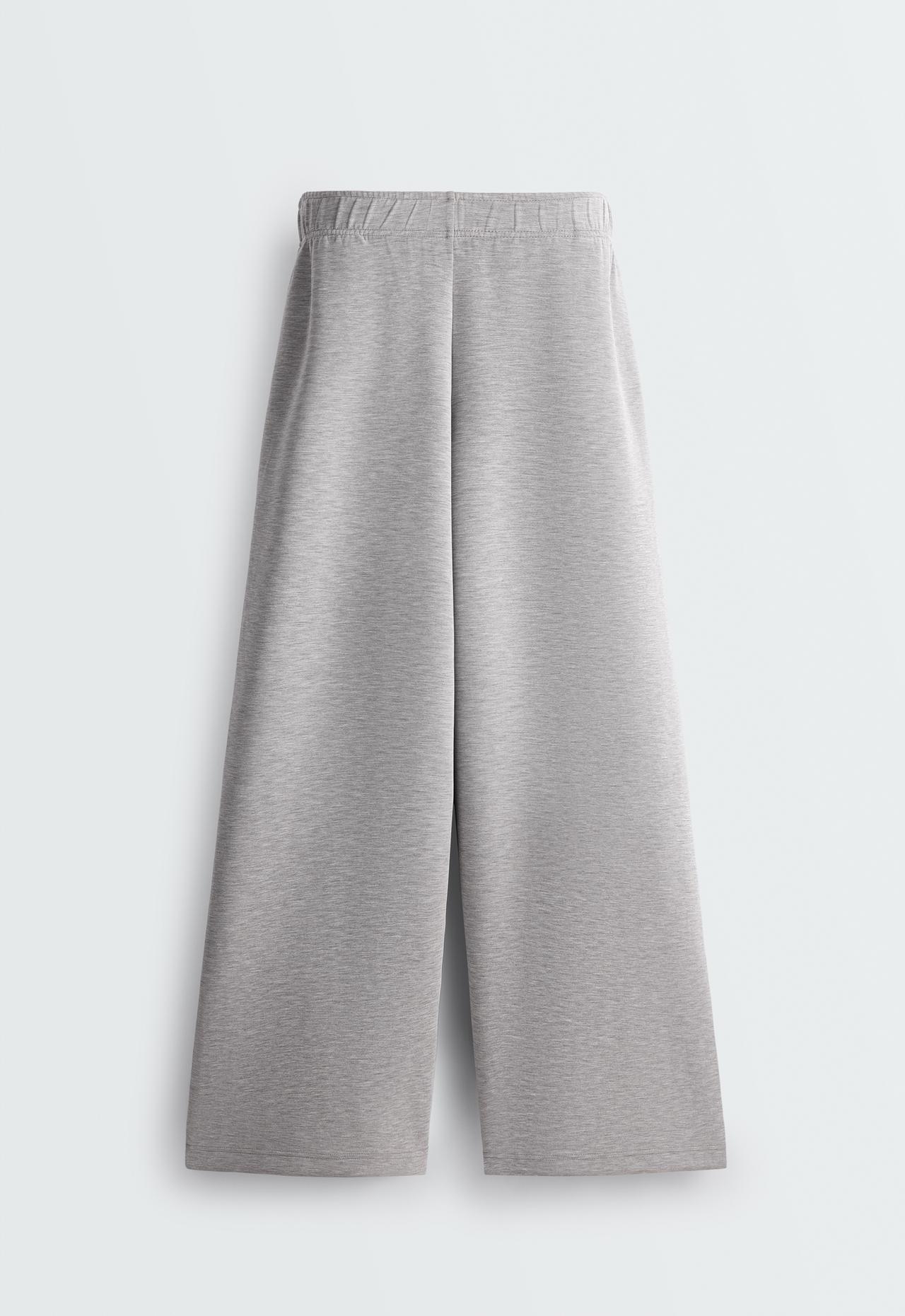 Wide-leg modal trousers with Piping — MARL