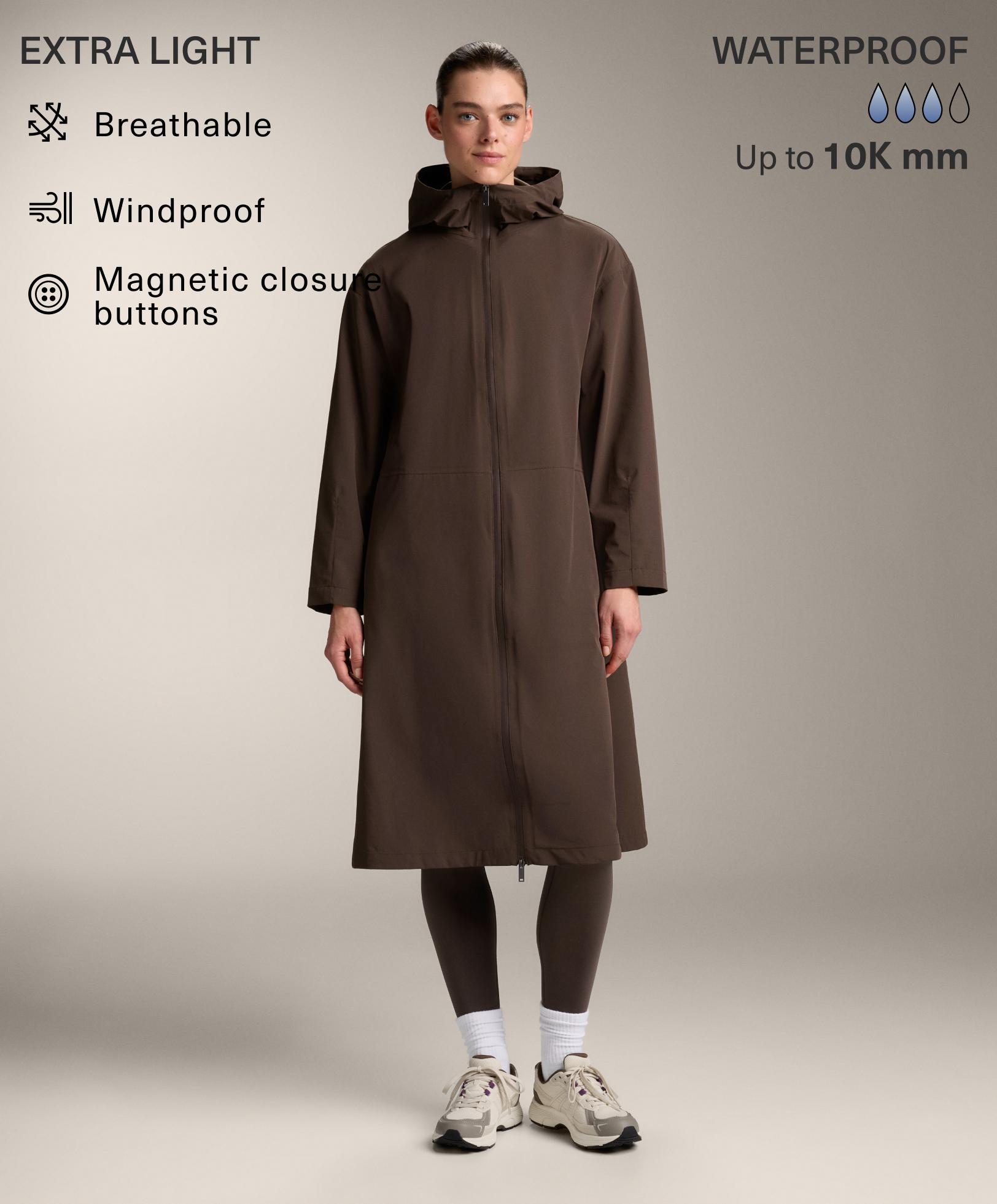 Veste longue extra légère imperméable 10 k Veste longue extra légère imperméable 10 k
