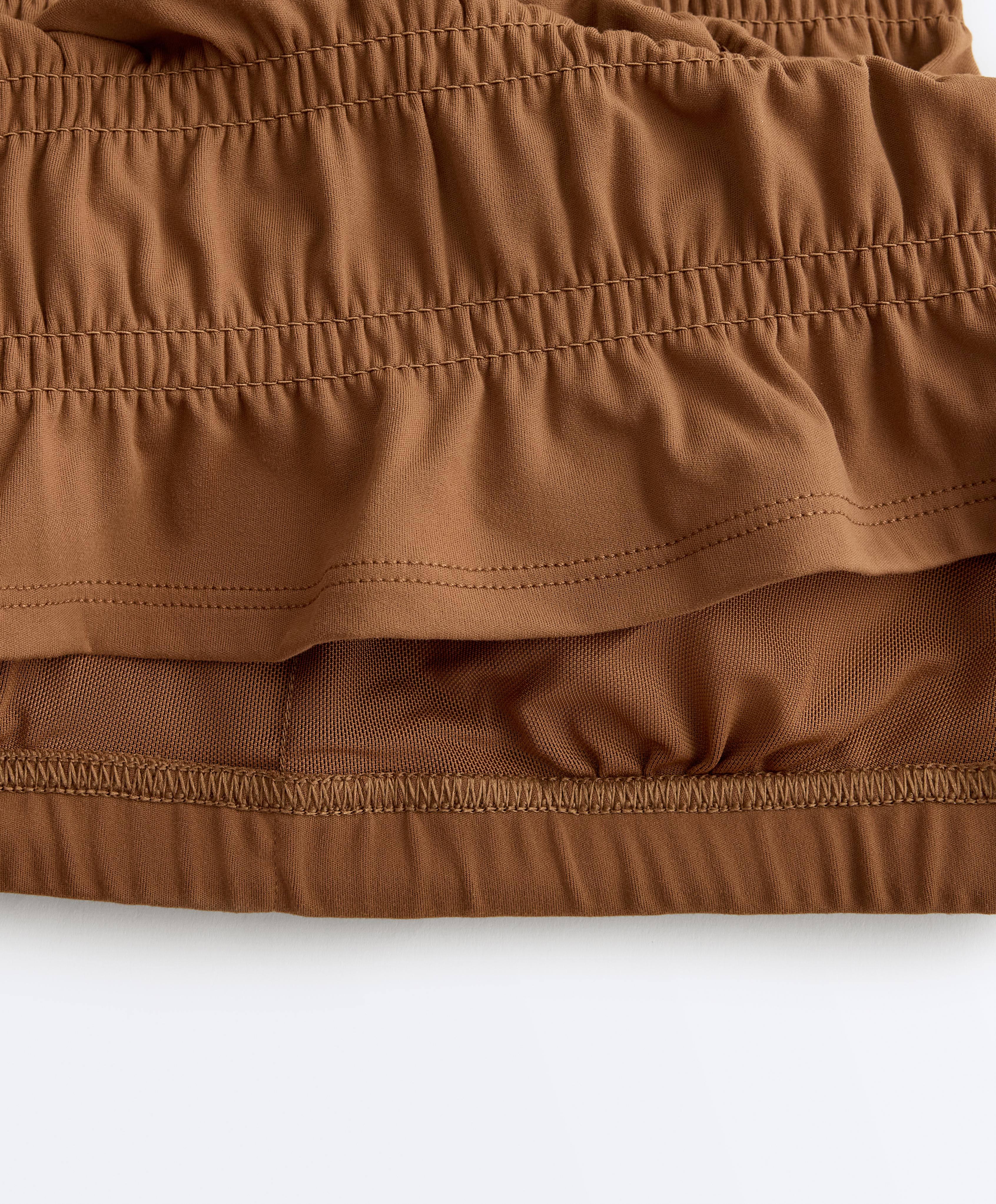 Comfortlux smock sleeveless T-shirt — TOFFEE