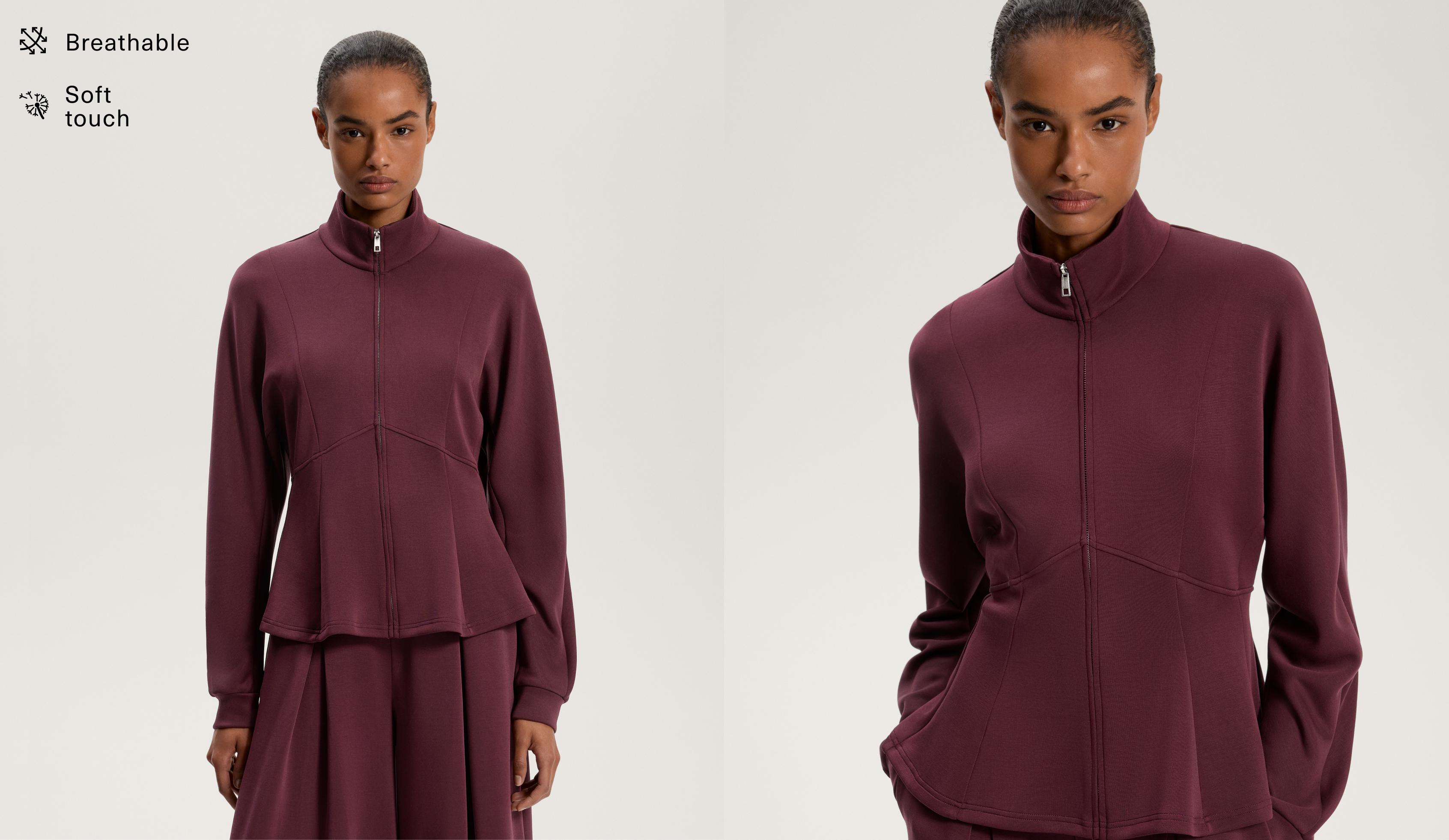 Taillierte Jacke mit Modal und weichem Griff