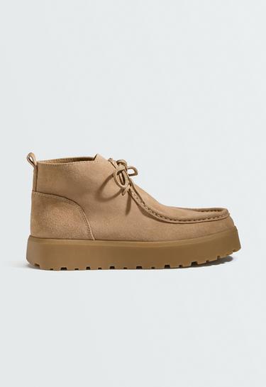 Leather lace-up ankle boots — MOLE 1
