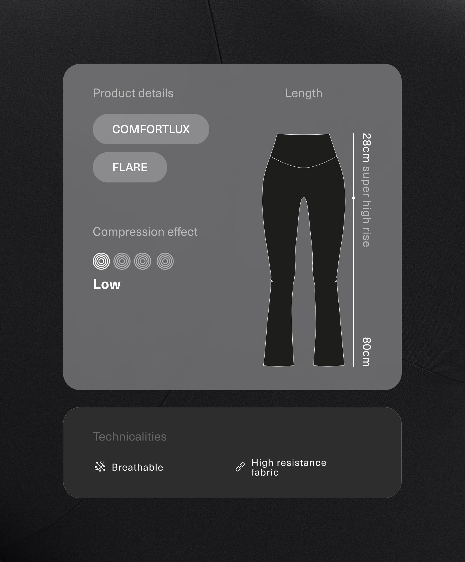 Super high rise Comfortlux flare trousers Super high rise Comfortlux flare trousers