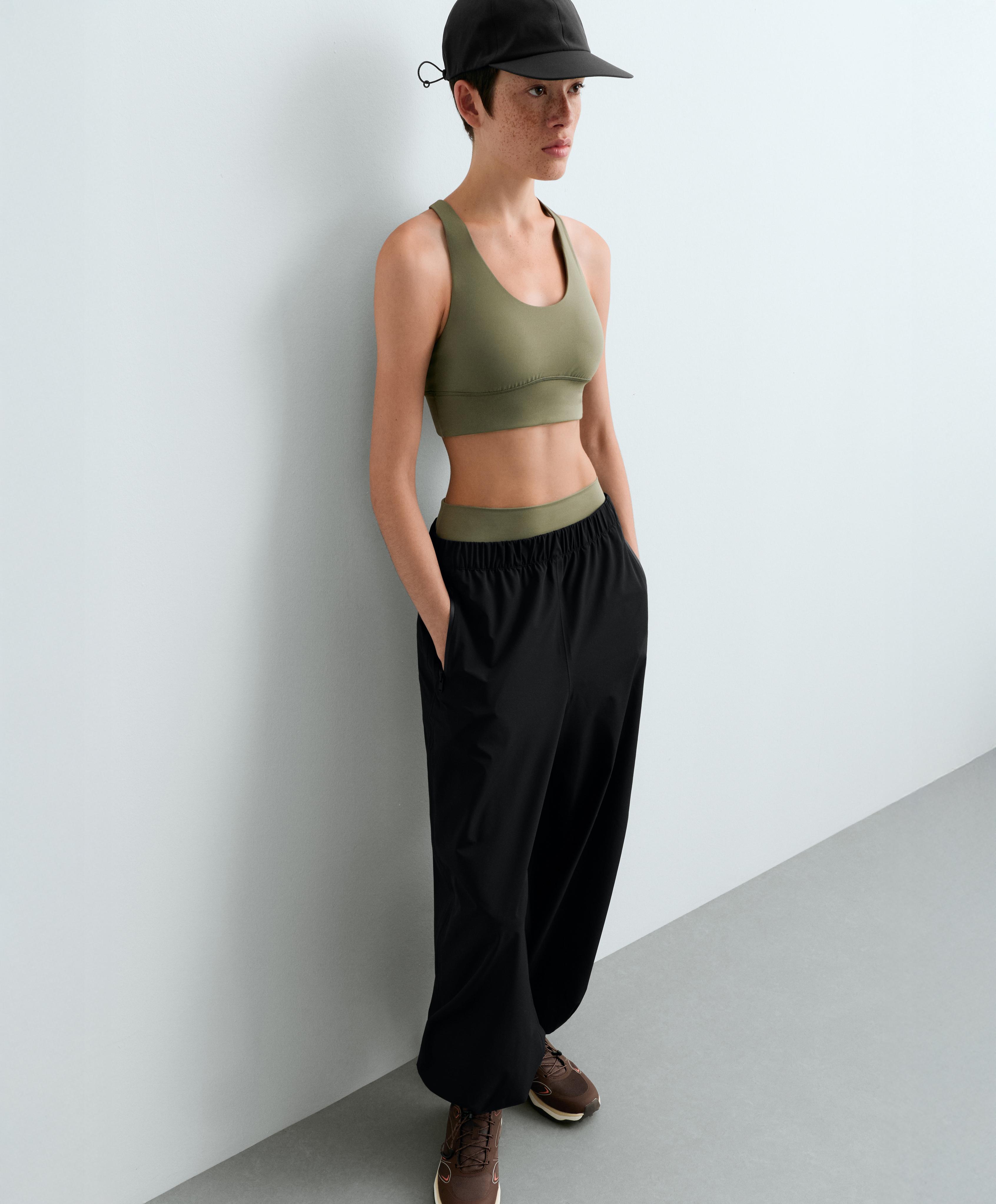 10k waterproof balloon trousers — BLACK