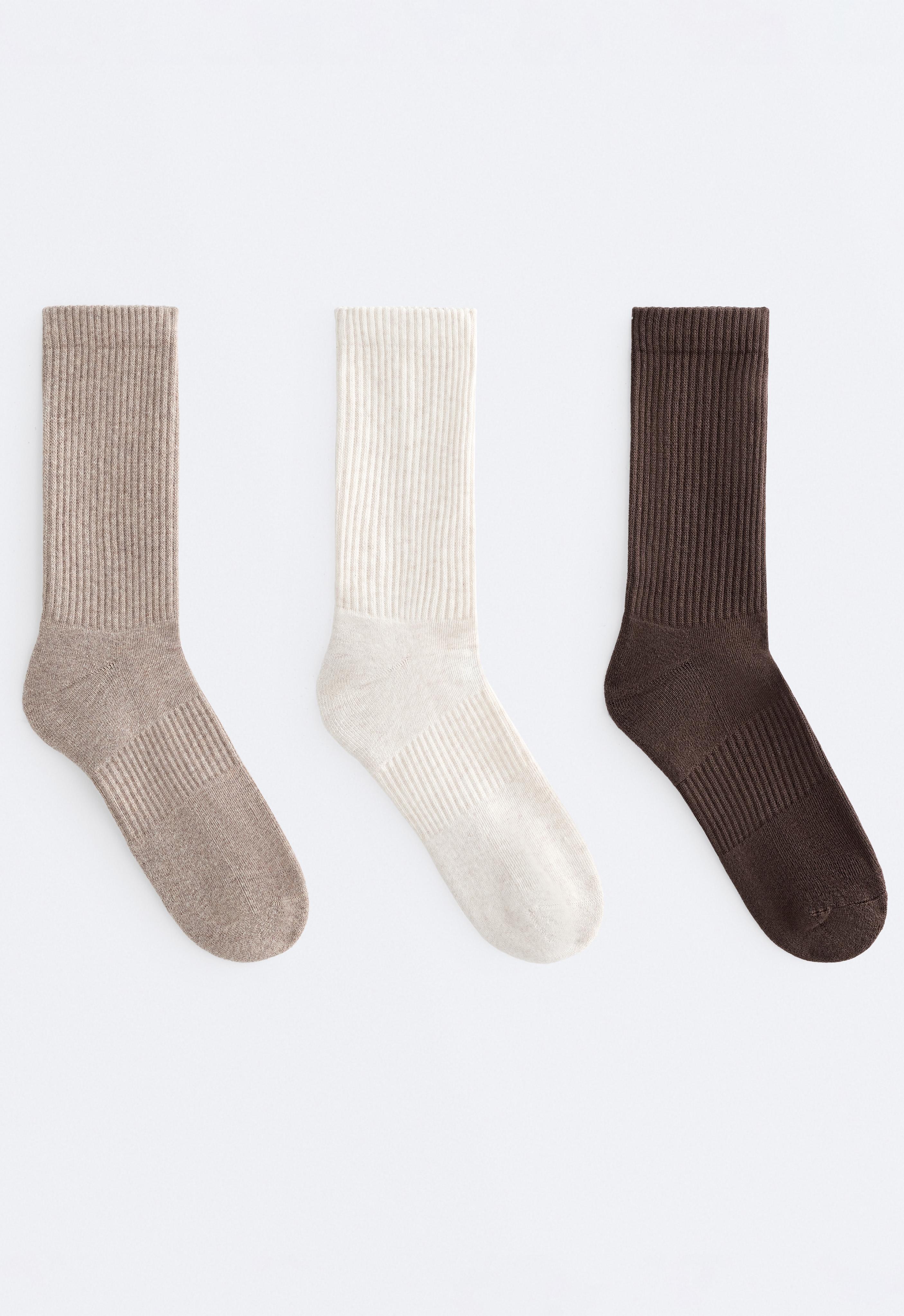 Pack de 3 pares de meias classic em mistura de algodão