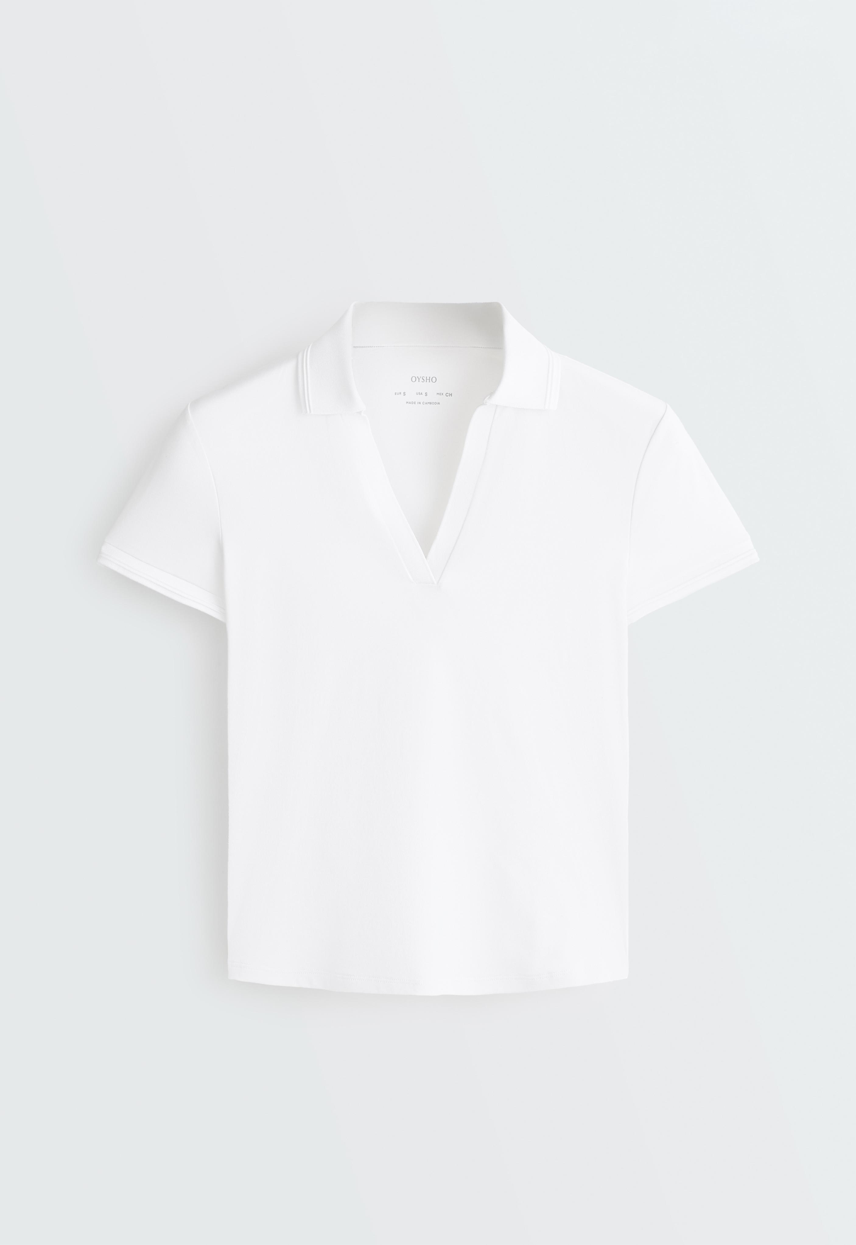Short-sleeved Comfortlux polo shirt — WHITE