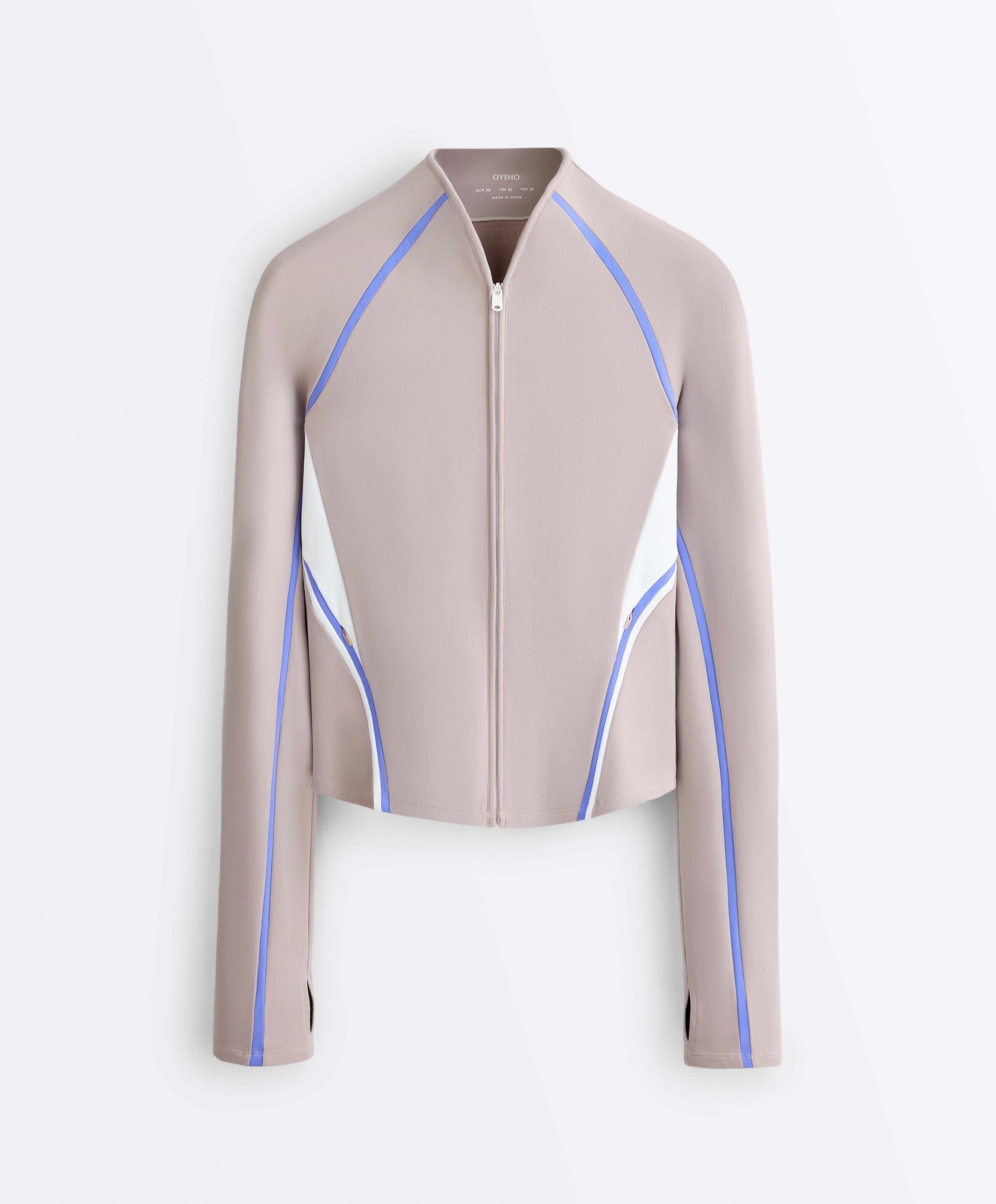 Light warm contrast technical jacket — PINK-MINK