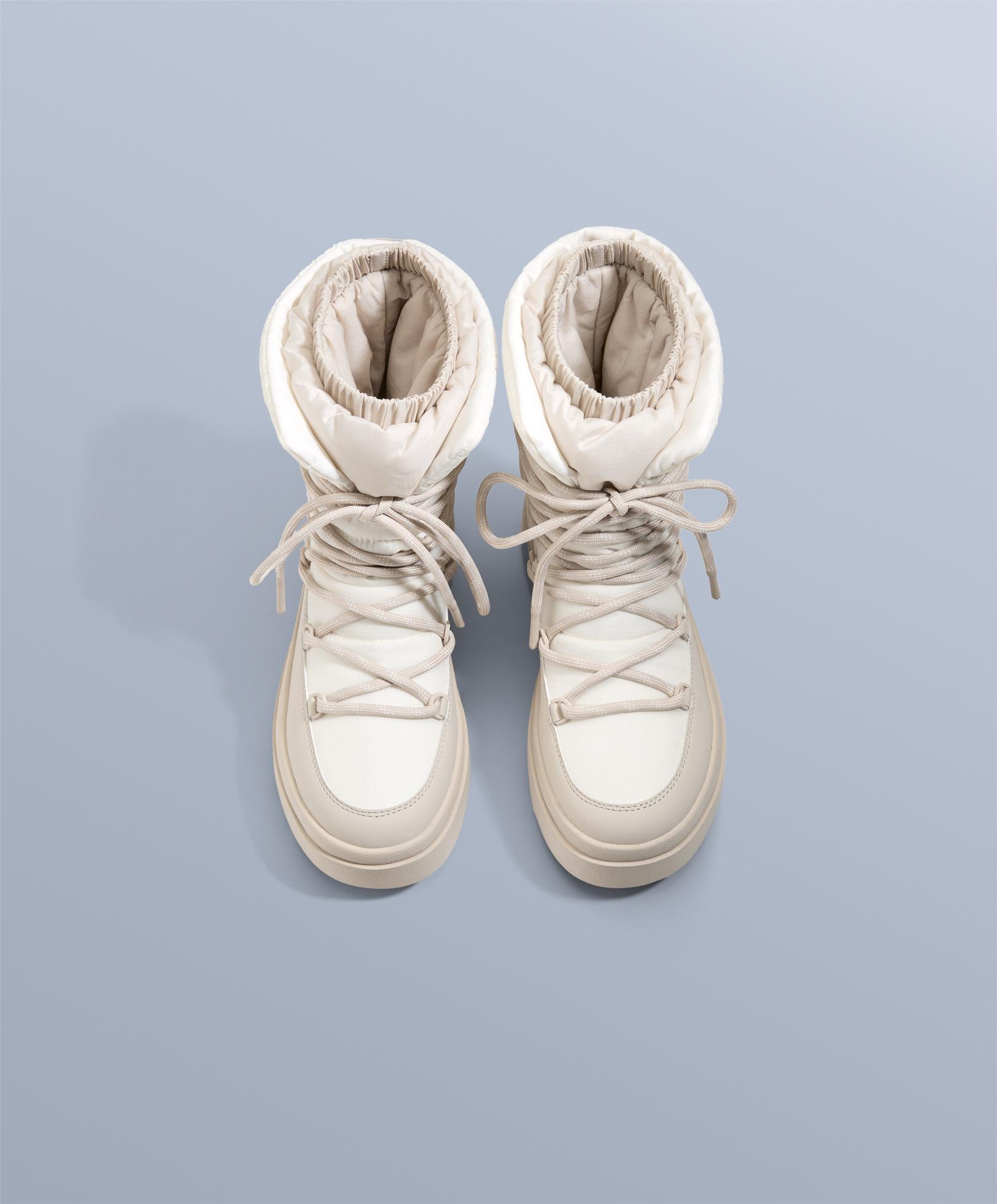 Combined lace-up boot — MINK