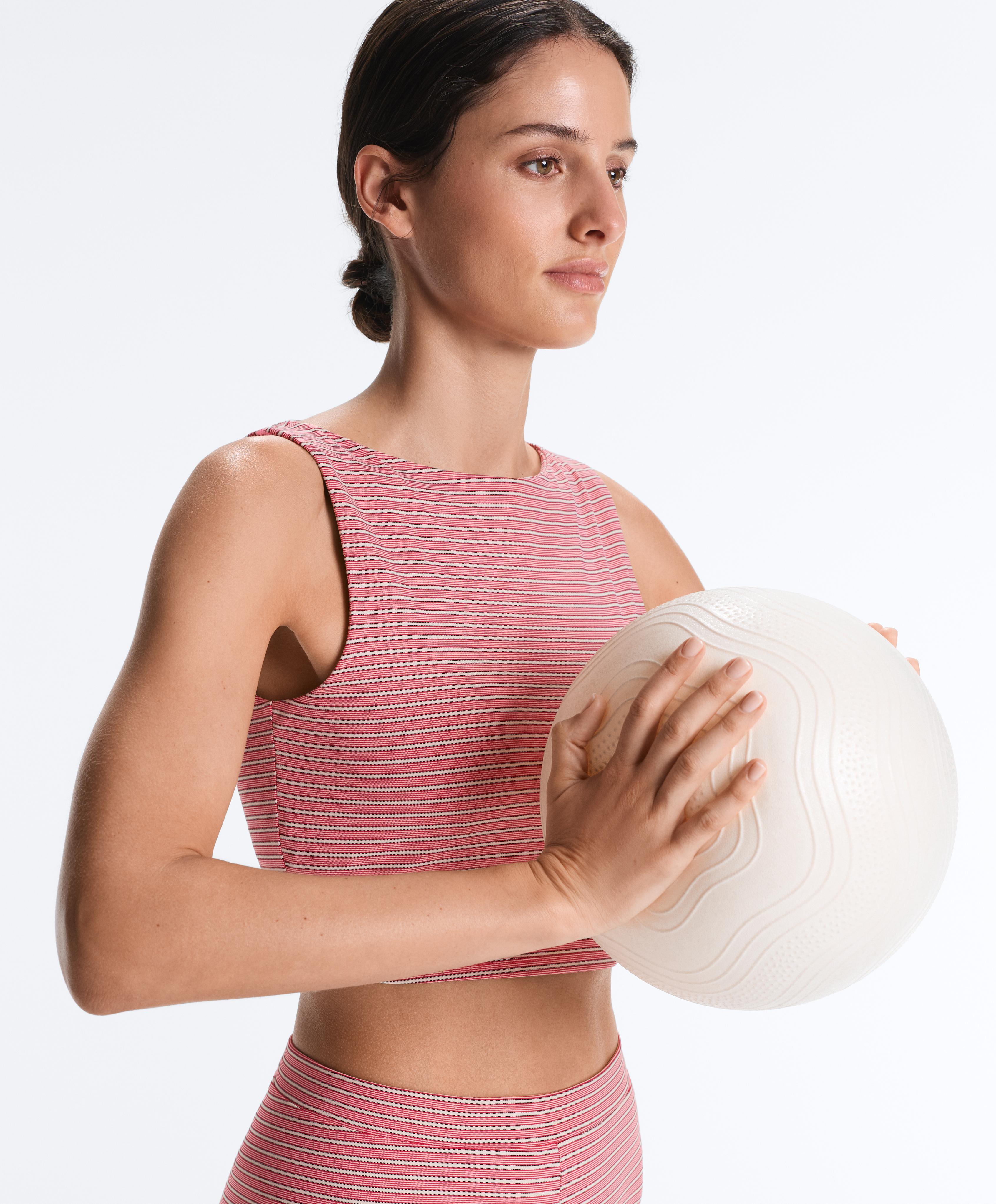 Comfortlux boat neck tank top — RED