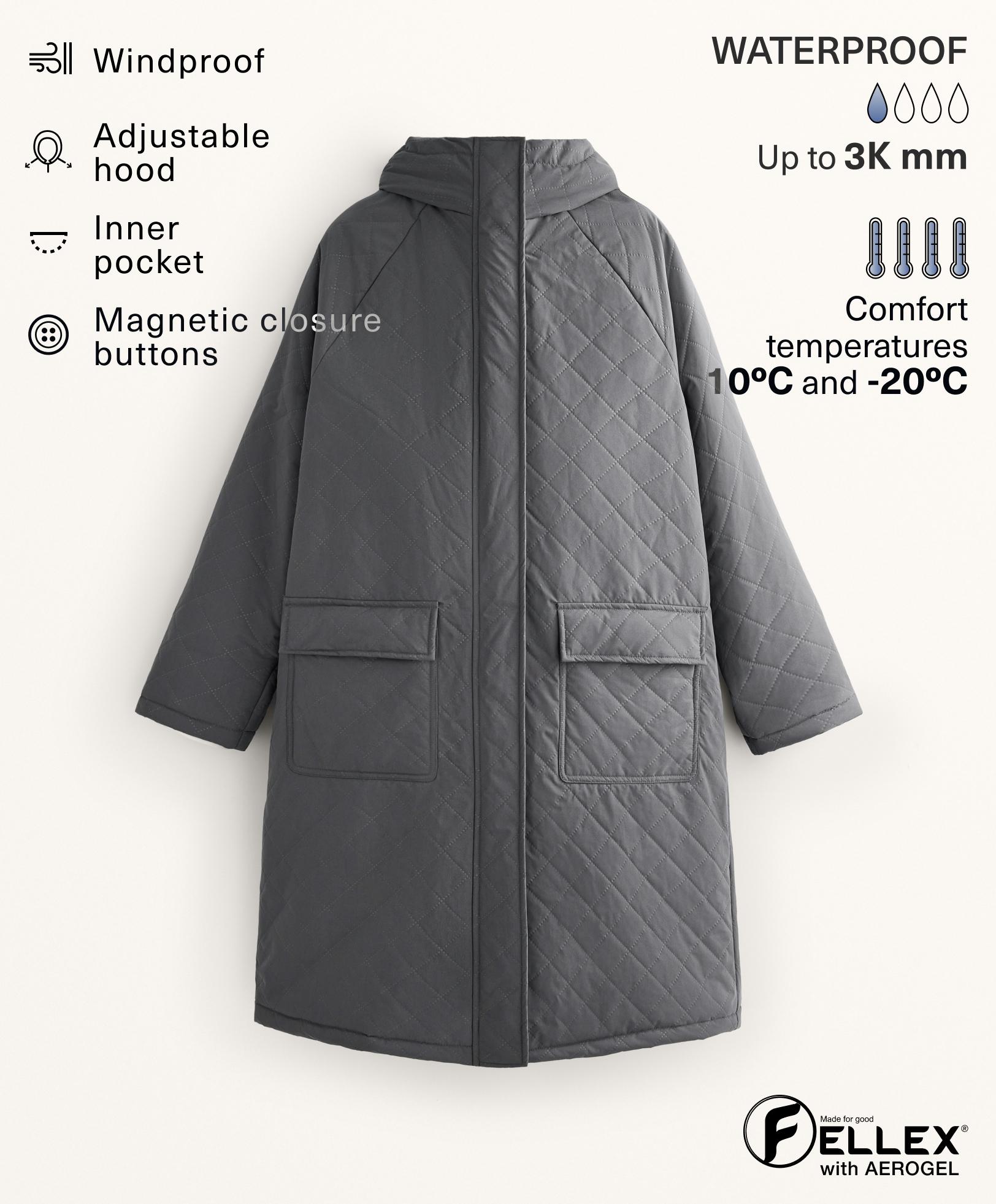 FELLEX® AEROGEL 3K waterproof long padded jacket FELLEX® AEROGEL 3K waterproof long padded jacket