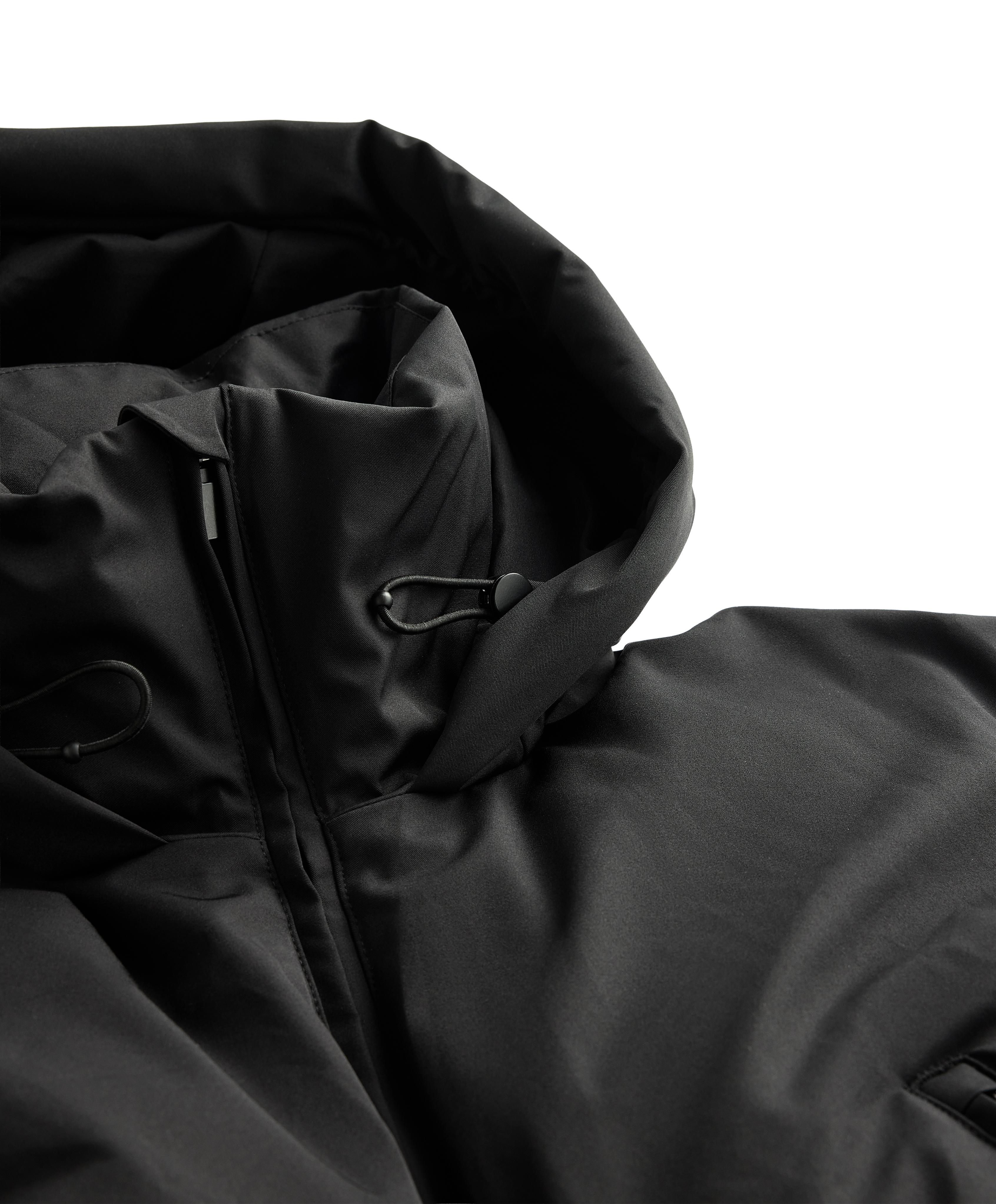 MINARDI PIUME SKI water-resistant padded 80% down and 20% feather jumpsuit — BLACK