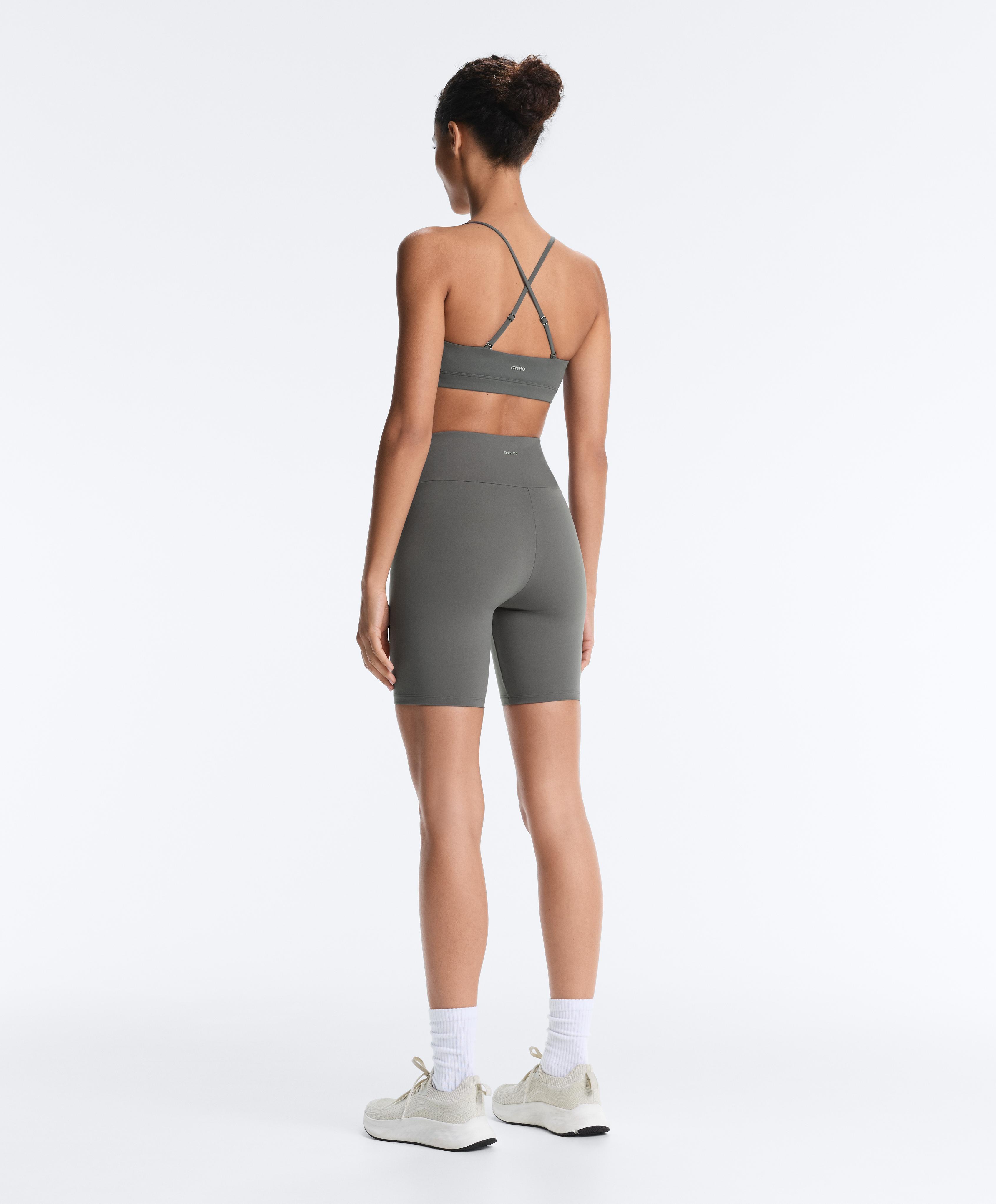 Comfortlux high-rise 20cm biker leggings — MID GREY