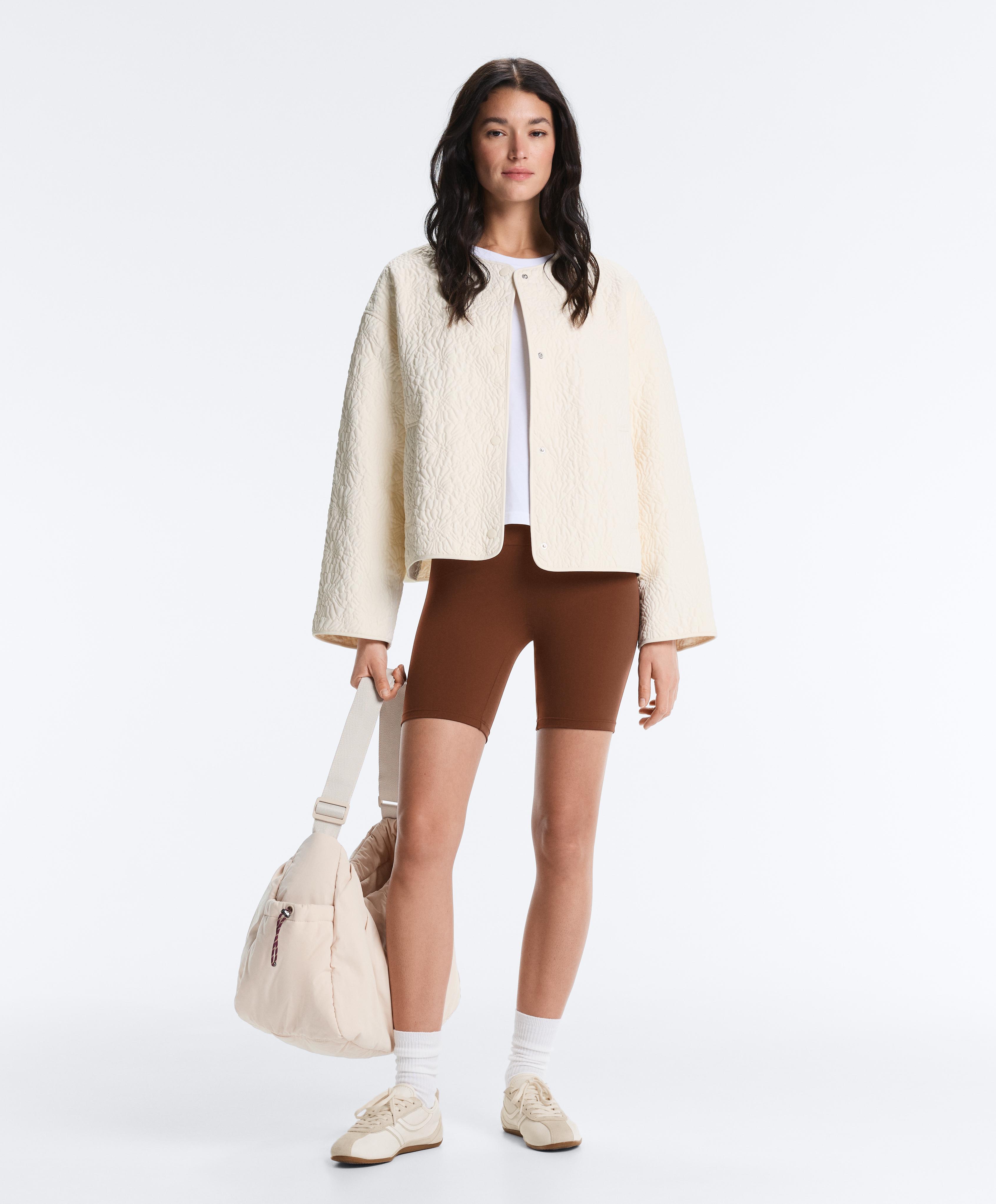FELLEX® AEROGEL floral padded jacket — ECRU