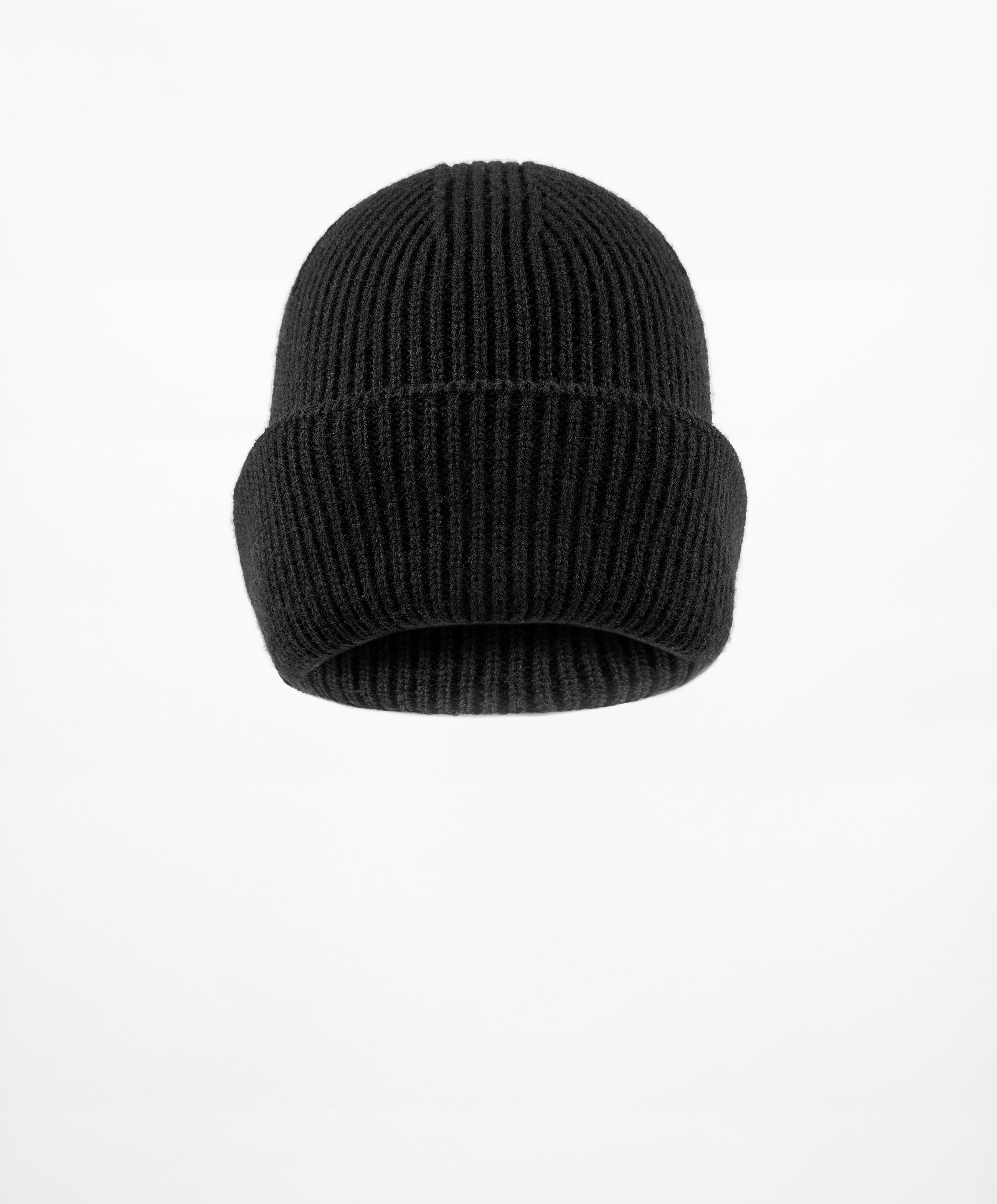 Rib knit beanie