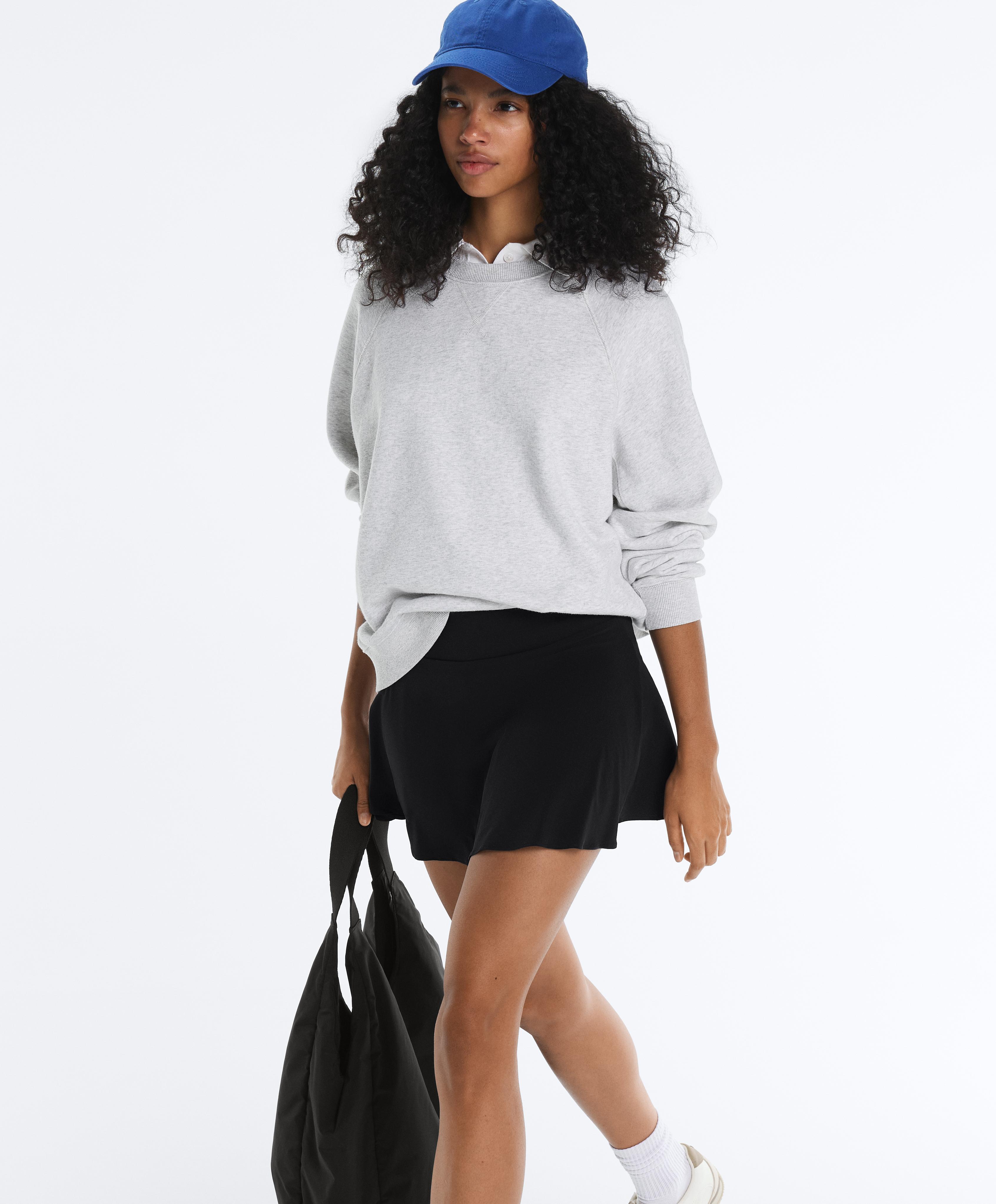 High rise Compressive skirt — BLACK