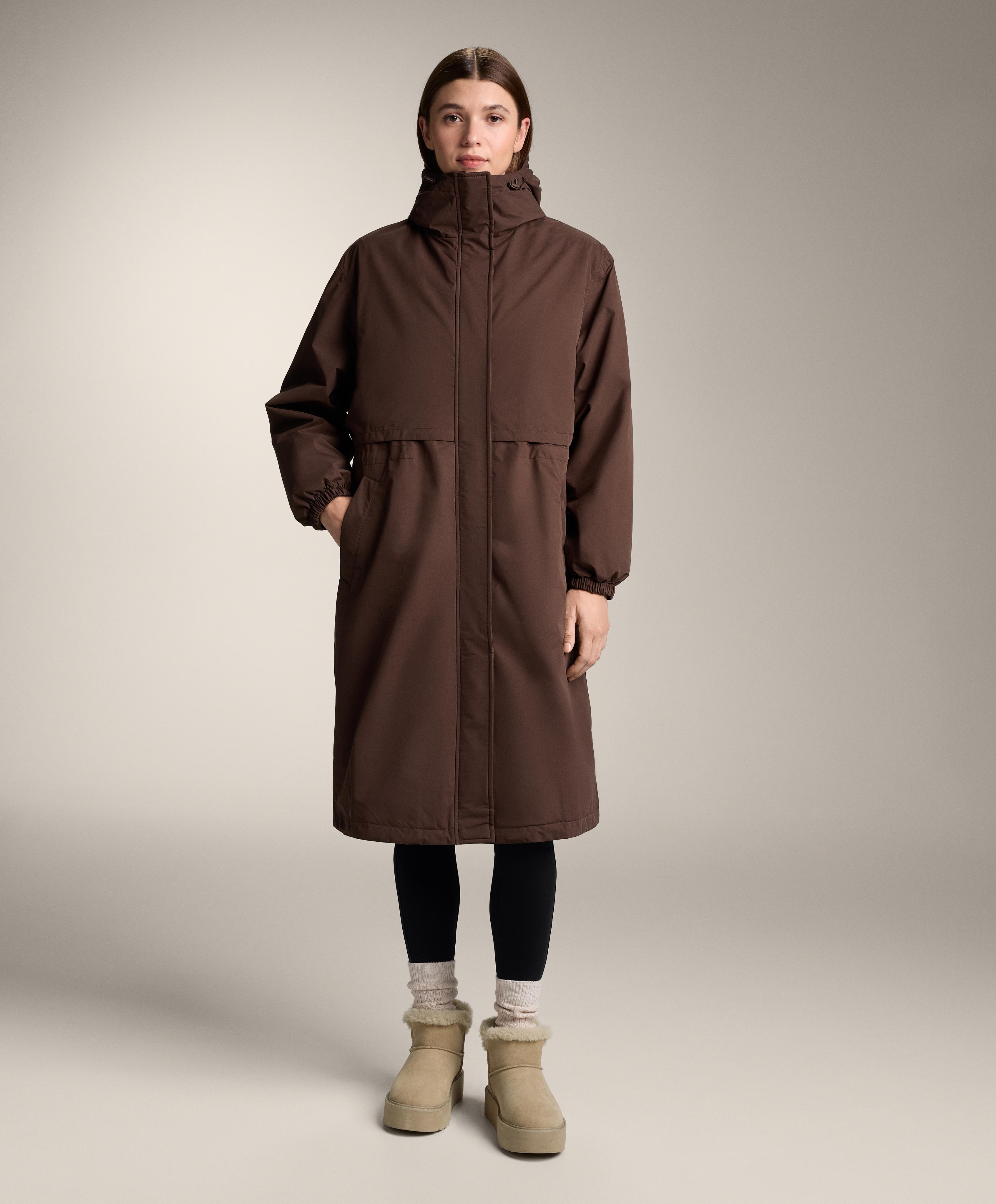 FELLEX® with AEROGEL 10k waterproof long padded jacket — BROWN