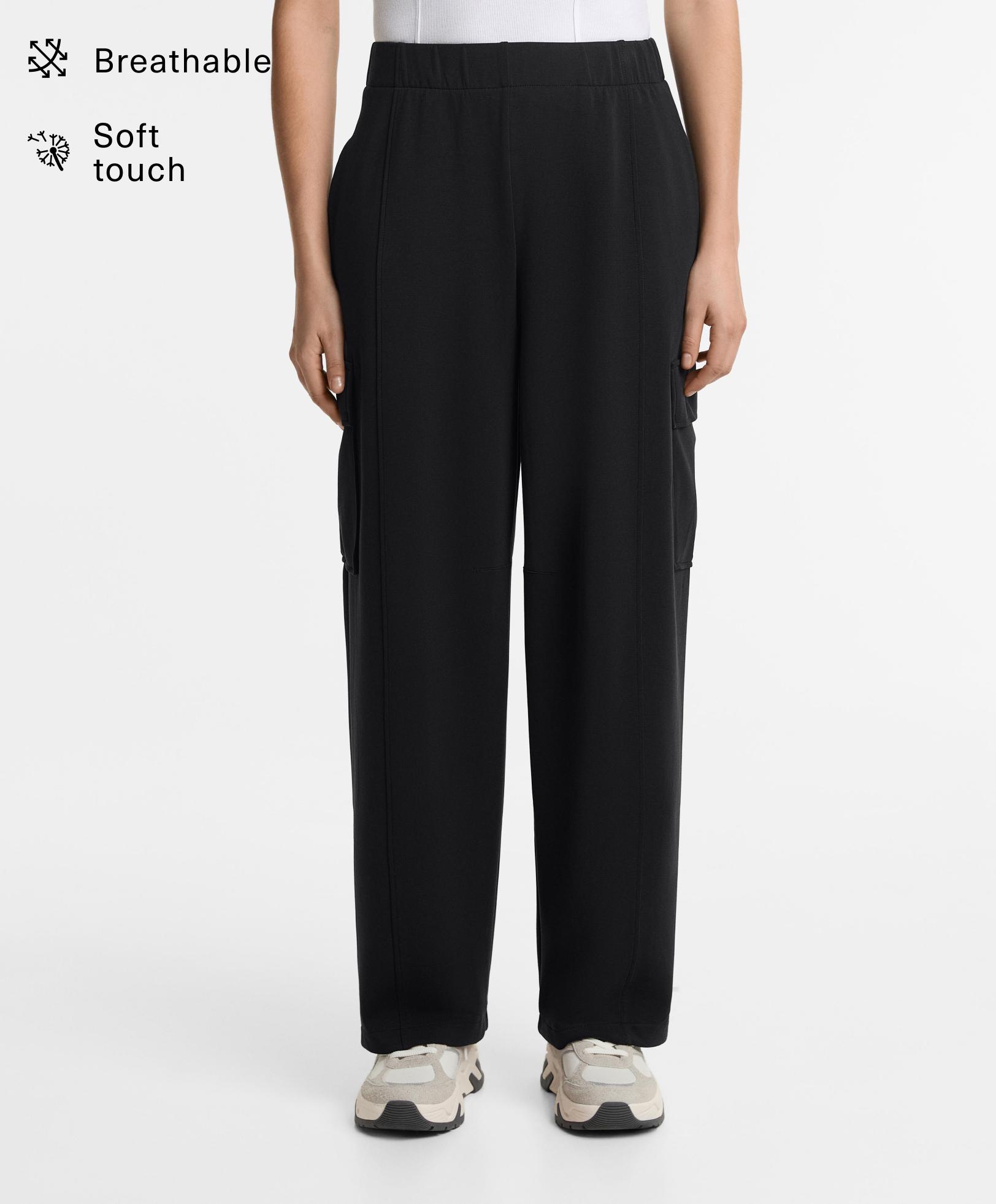 Barrel trousers with modal