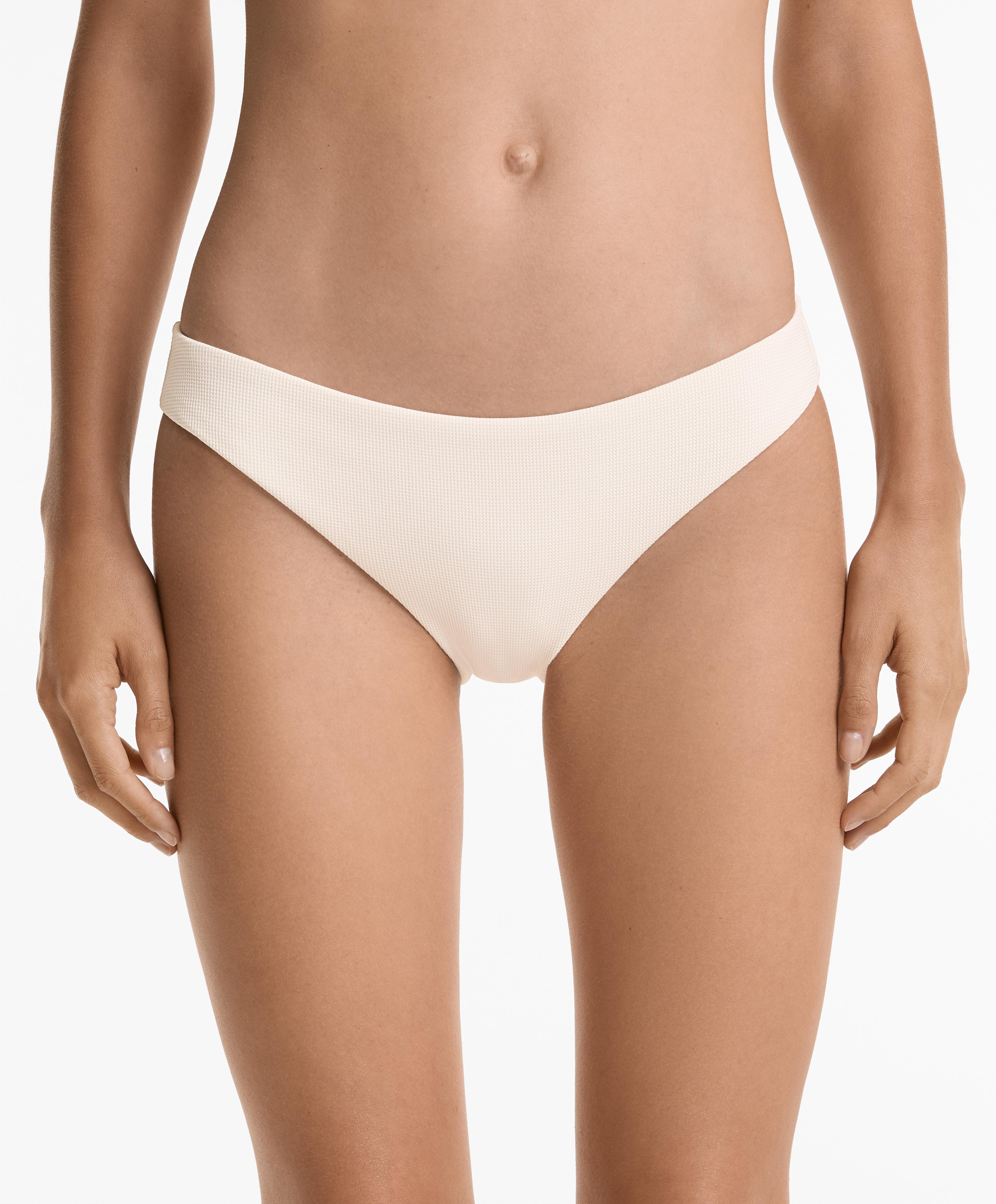 Cueca de biquíni clássica em piqué Cueca de biquíni clássica em piqué