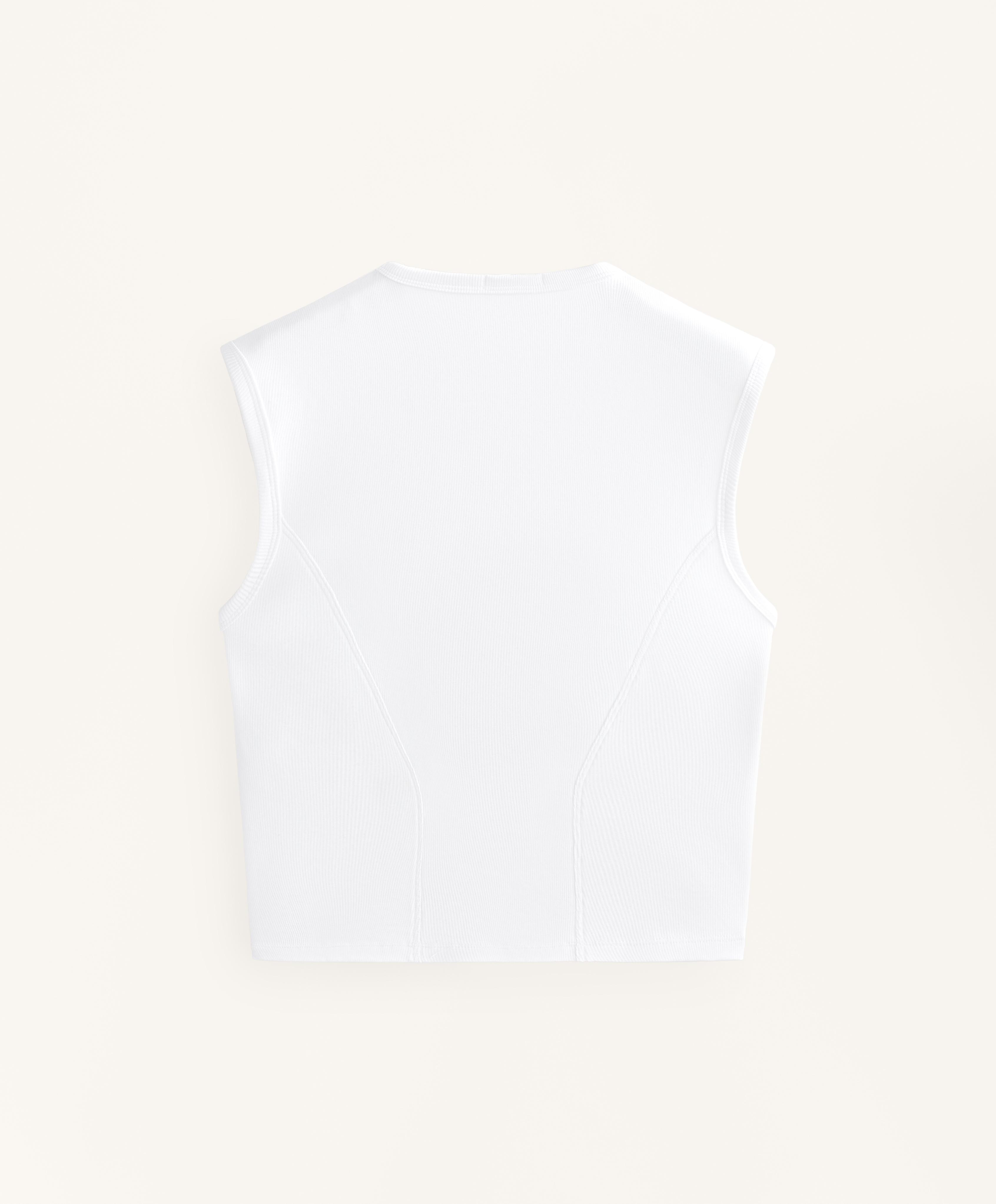 T-shirt à manches courtes rib avec coton et modal